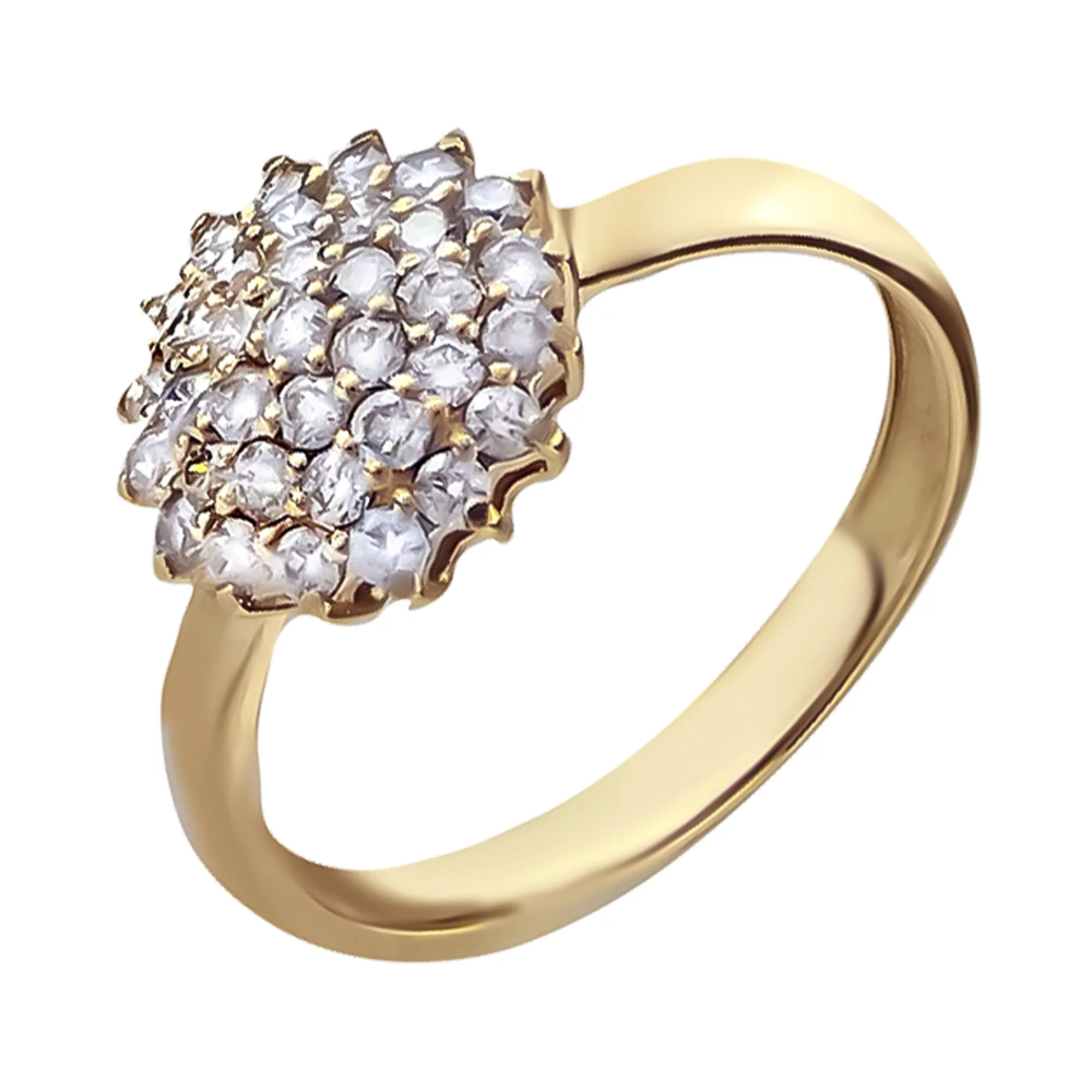 Золотое кольцо с бриллиантами - 802904 – изображение 1