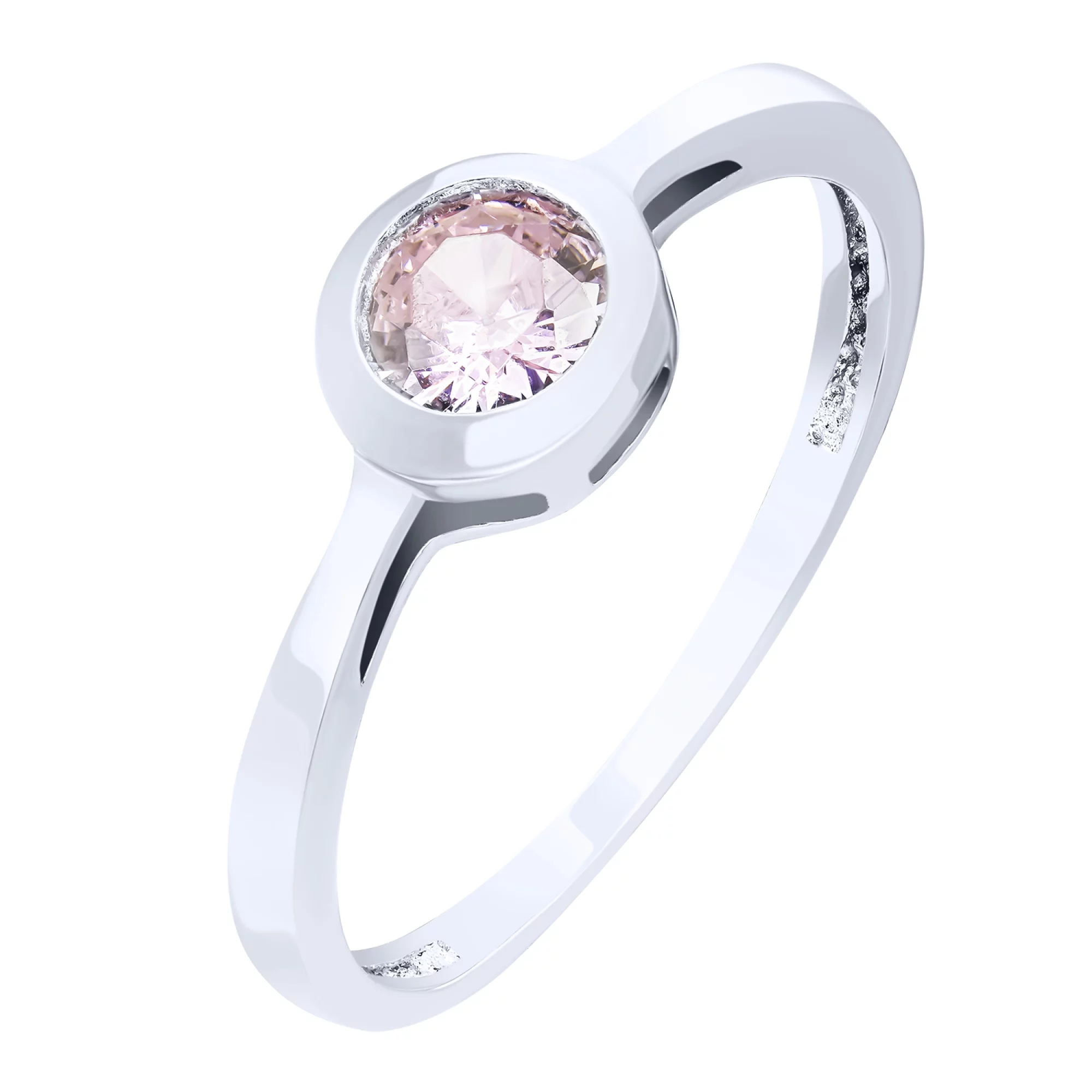 Серебряное кольцо с фианитом - 1626221 – изображение 1