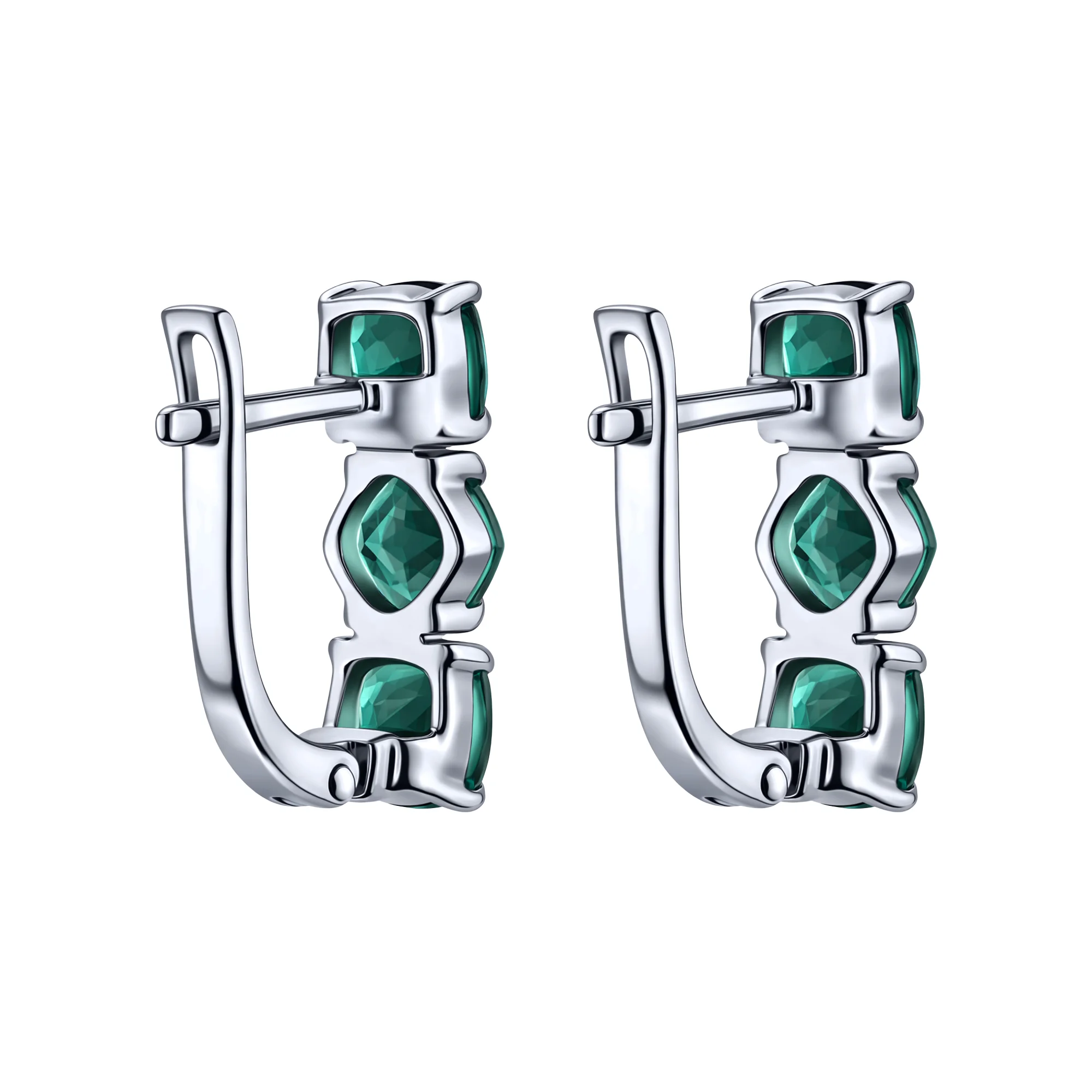 Сережки из серебра с топазом лондон  - 2263936 - 2