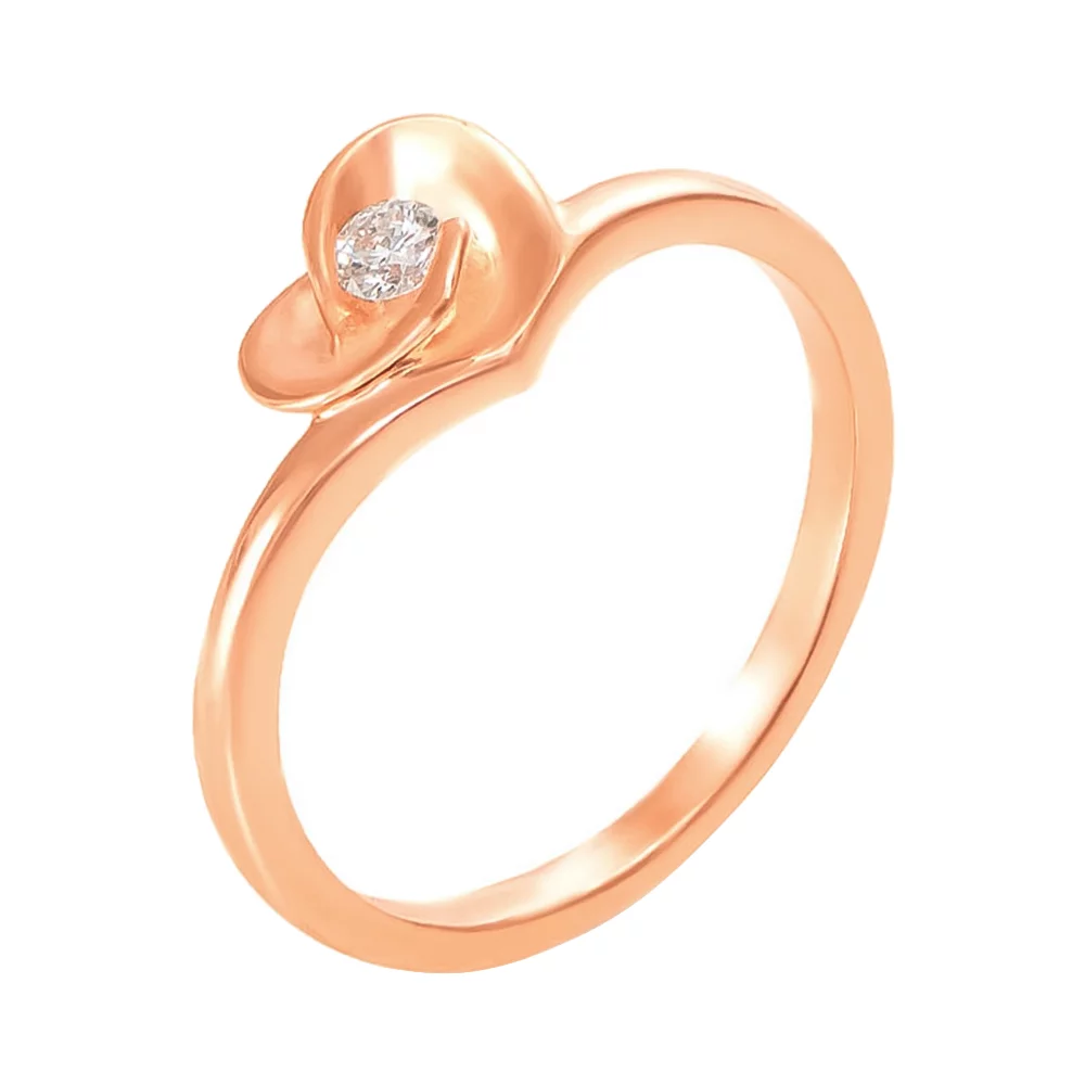 Золотое кольцо с бриллиантом. Артикул 52217/2,5: цена, отзывы, фото – купить в интернет-магазине AURUM