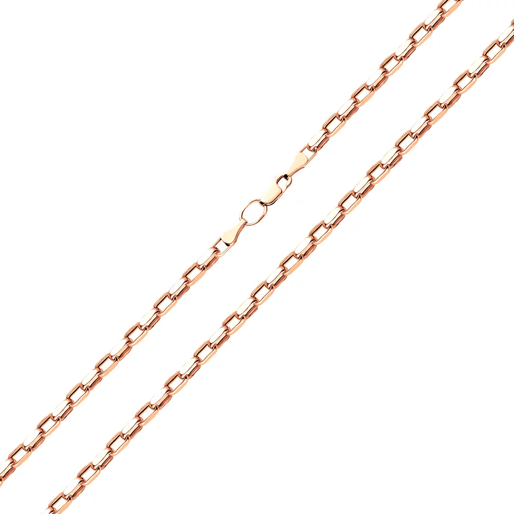 Цепочка из красного золота Якорное плетение. Артикул 307005: цена, отзывы, фото – купить в интернет-магазине AURUM