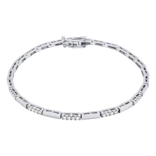 Браслет из белого золота с бриллиантами - 872637