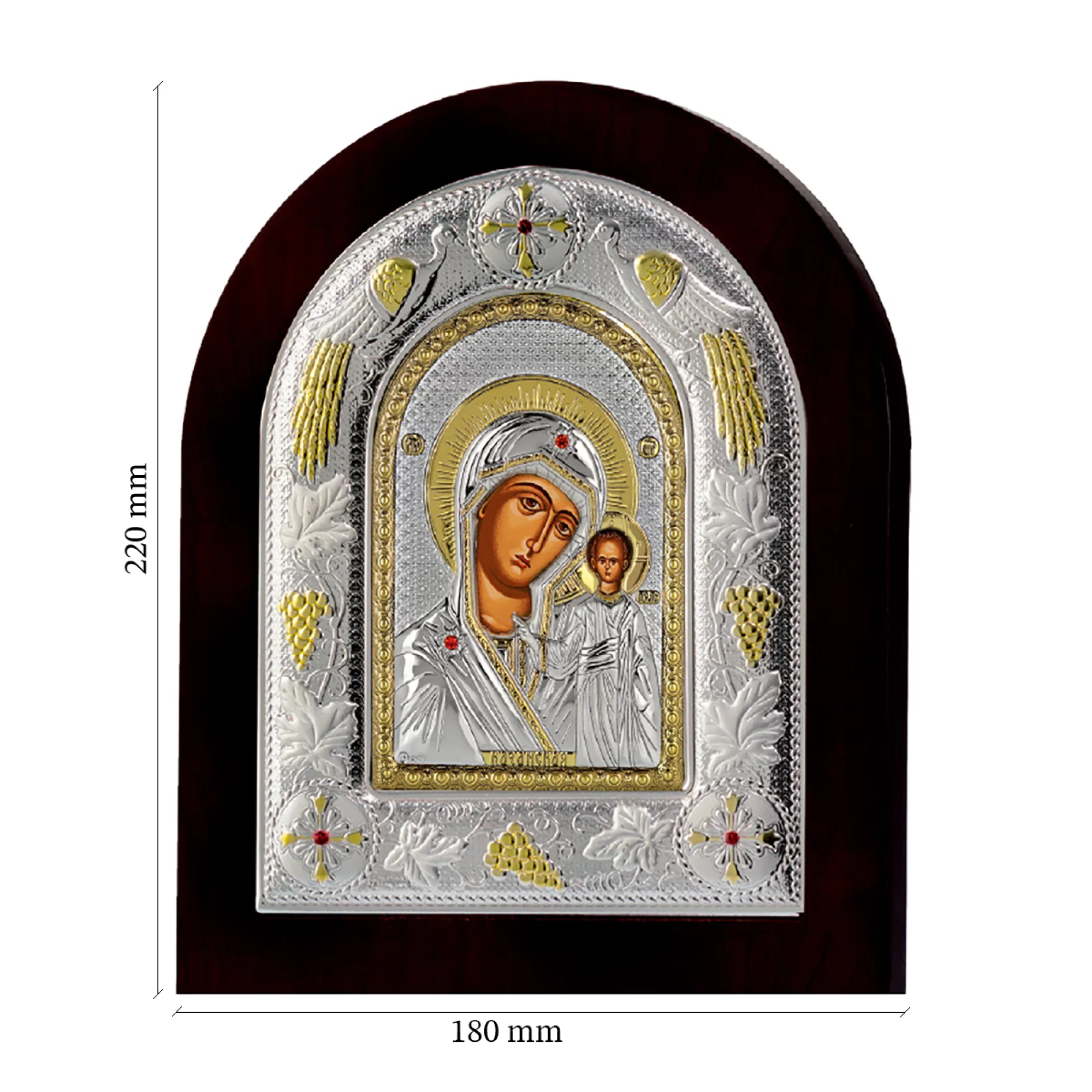 Икона Богородица "Казанская" 180х220 мм - 964546 – изображение 2