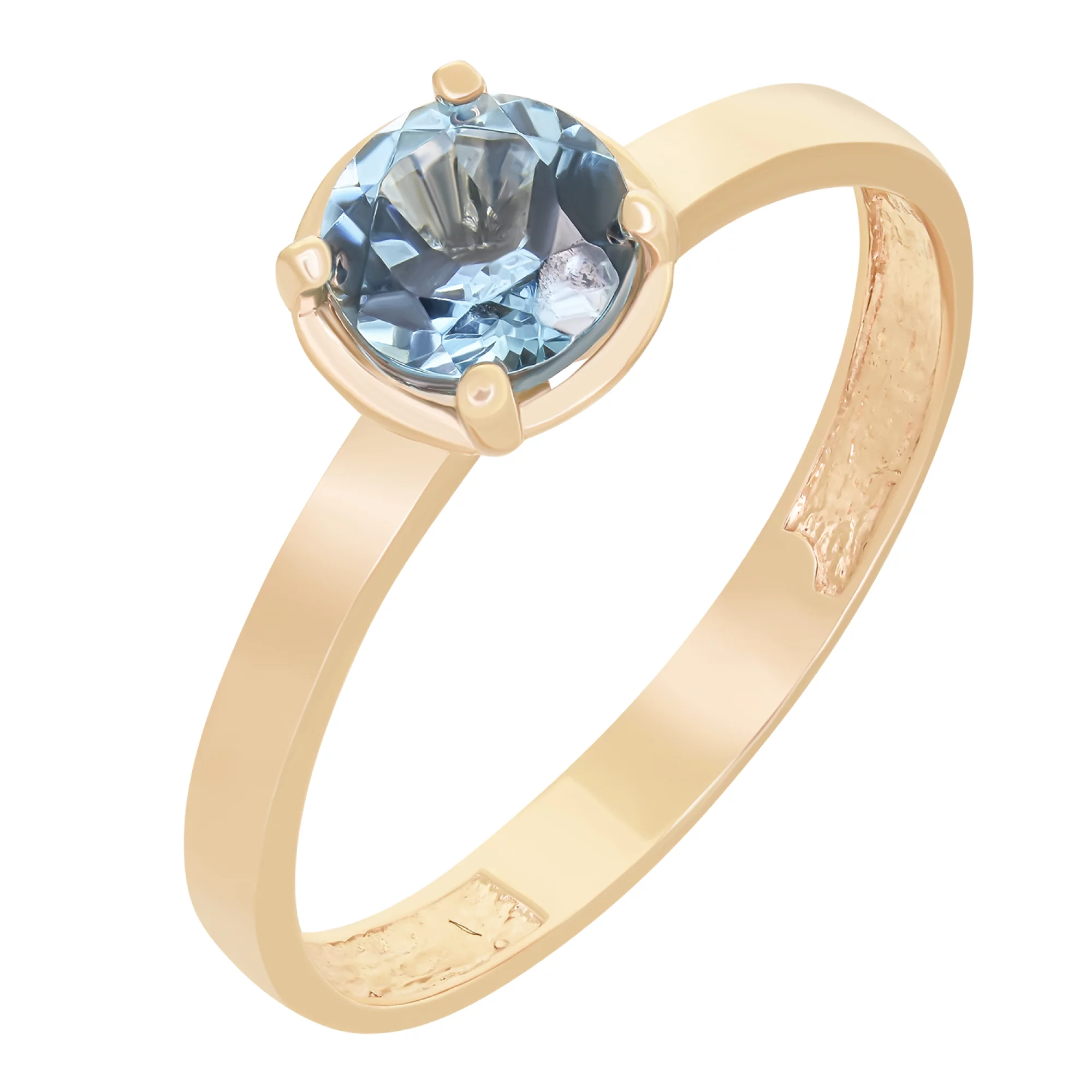 Золотое кольцо с топаз лондон - 1579449 – изображение 1