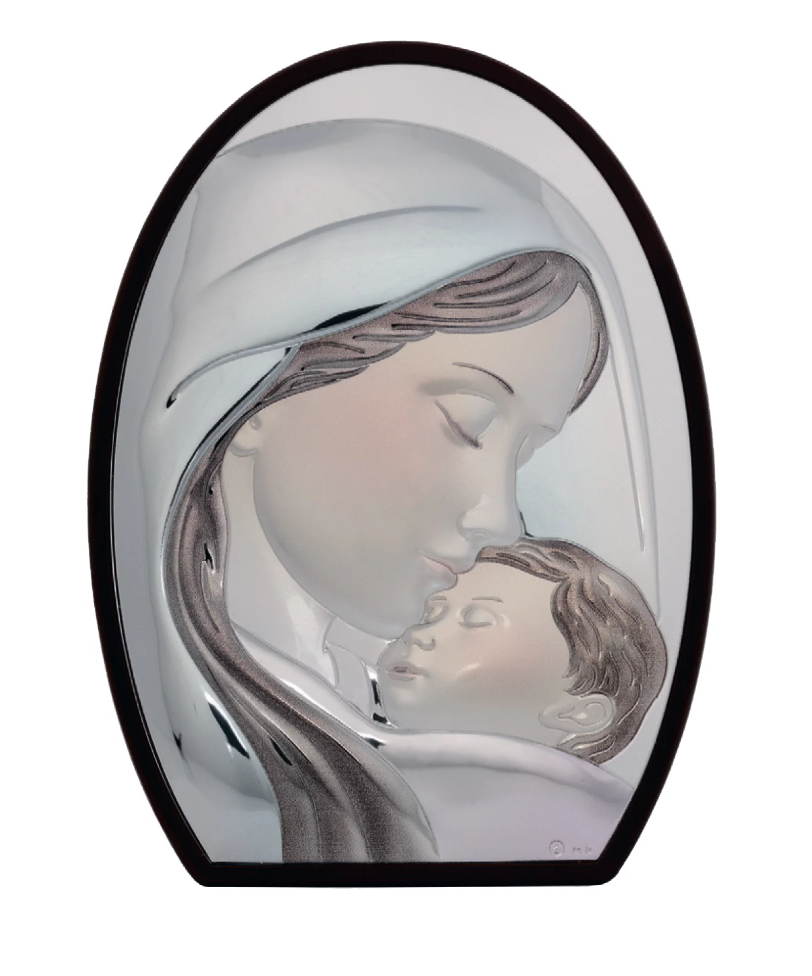 Ікона "Богородиця з немовлям" 15x21 мм - 414491 – зображення 1
