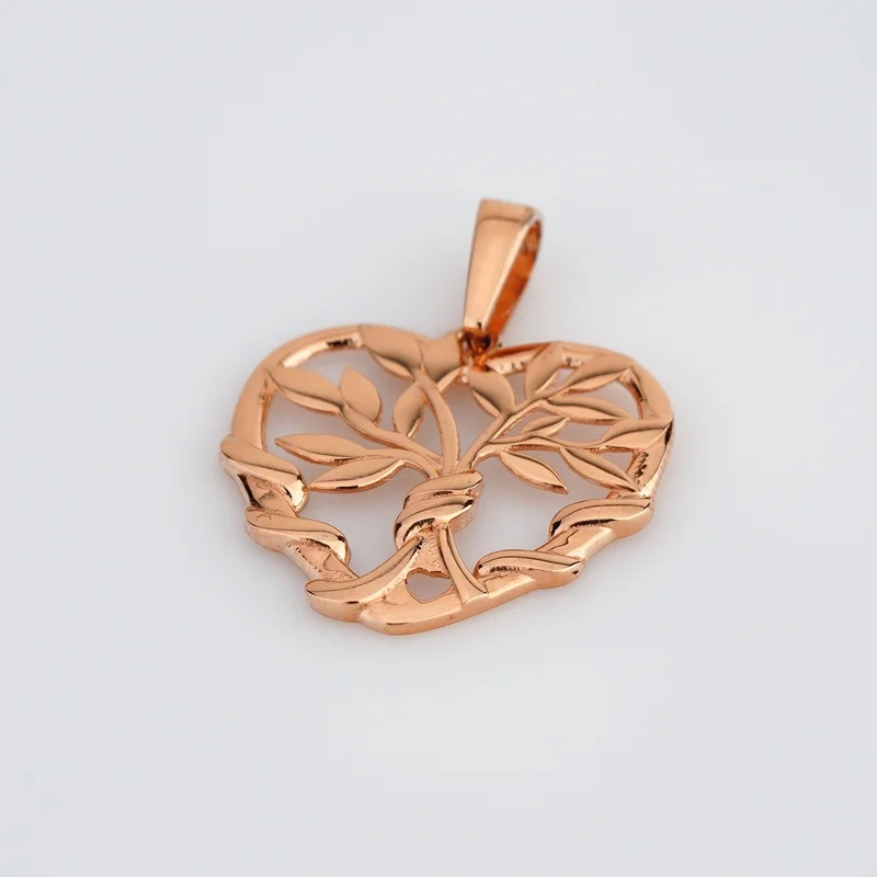 Подвес "Сердце" из красного золота  - 2189247