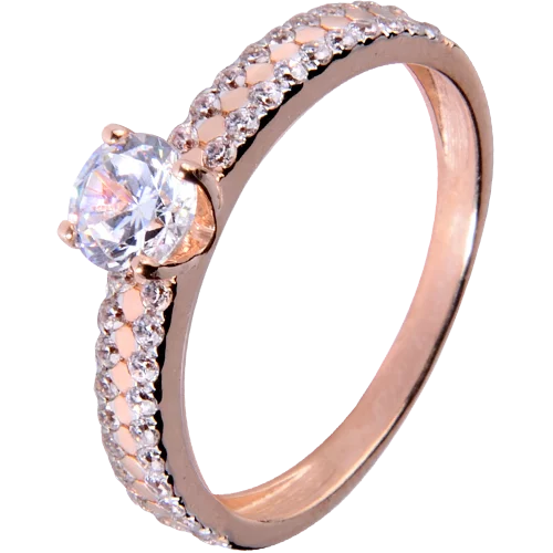 Золотое кольцо с фианитом. Артикул 1190876101: цена, отзывы, фото – купить в интернет-магазине AURUM