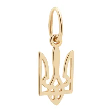 Підвіс у червоному золоті "Тризуб - Герб України" - 1341423