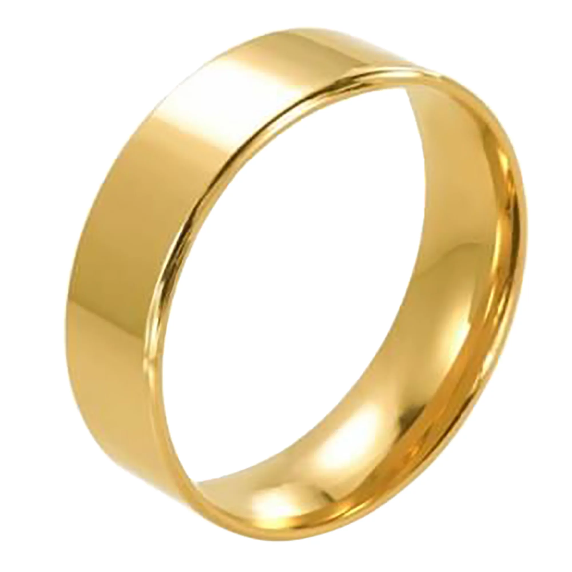 Обручальное кольцо Американка Комфорт из лимонного золота  - 965851 – изображение 1