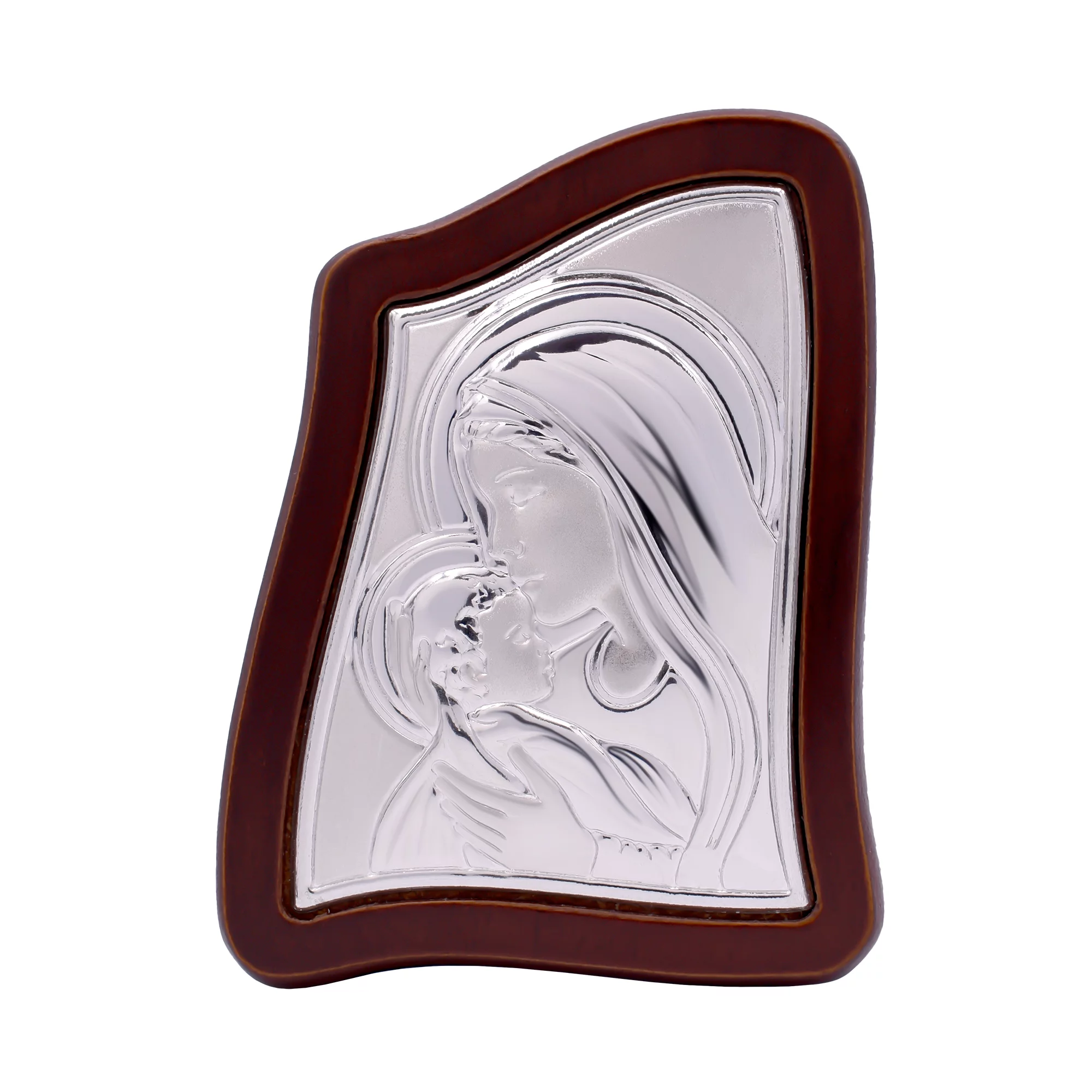 Икона "Мария с младенцем" с серебром 8x11 мм. Артикул MA/E903/4: цена, отзывы, фото – купить в интернет-магазине AURUM