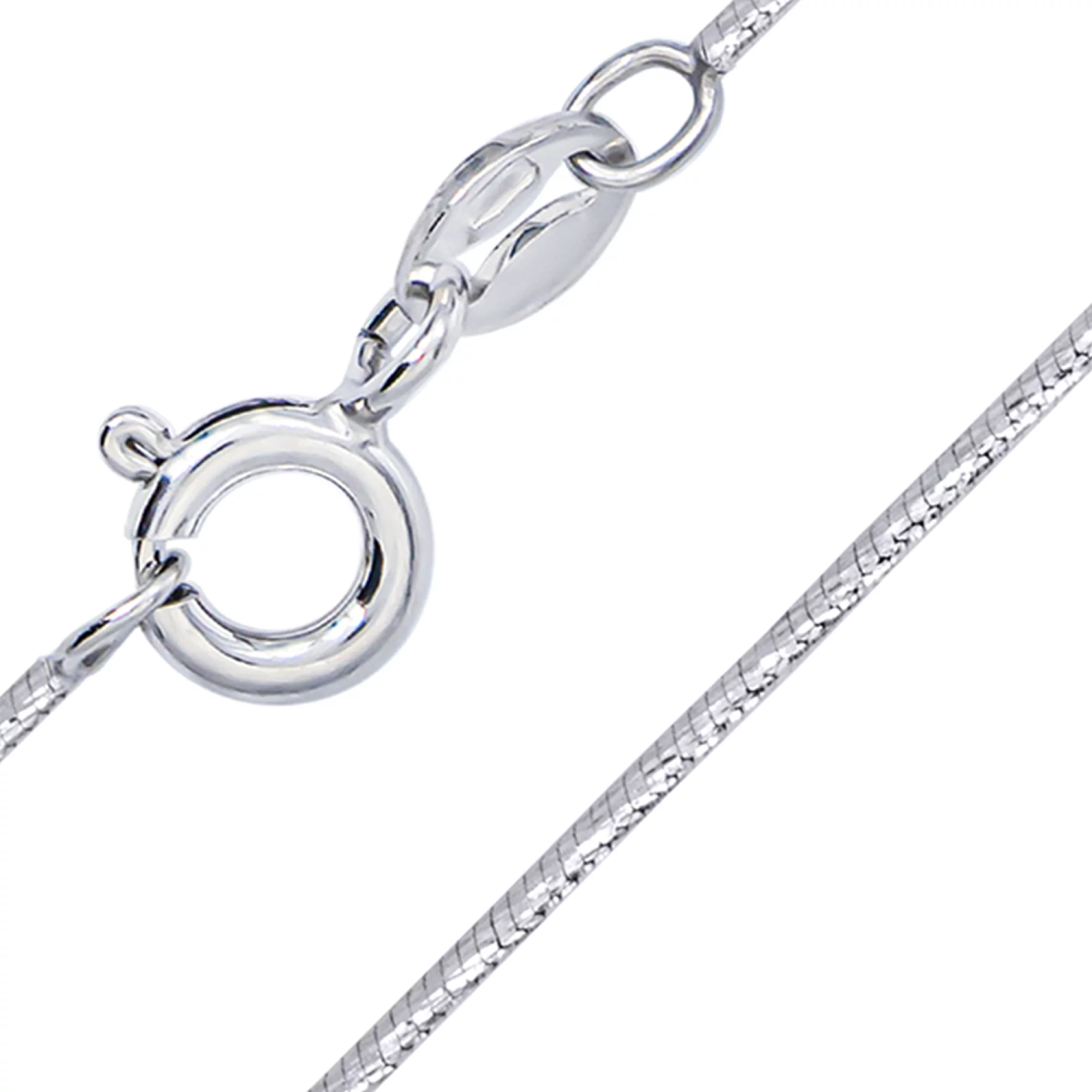 Серебряная цепочка плетение снейк - 686931 – изображение 1