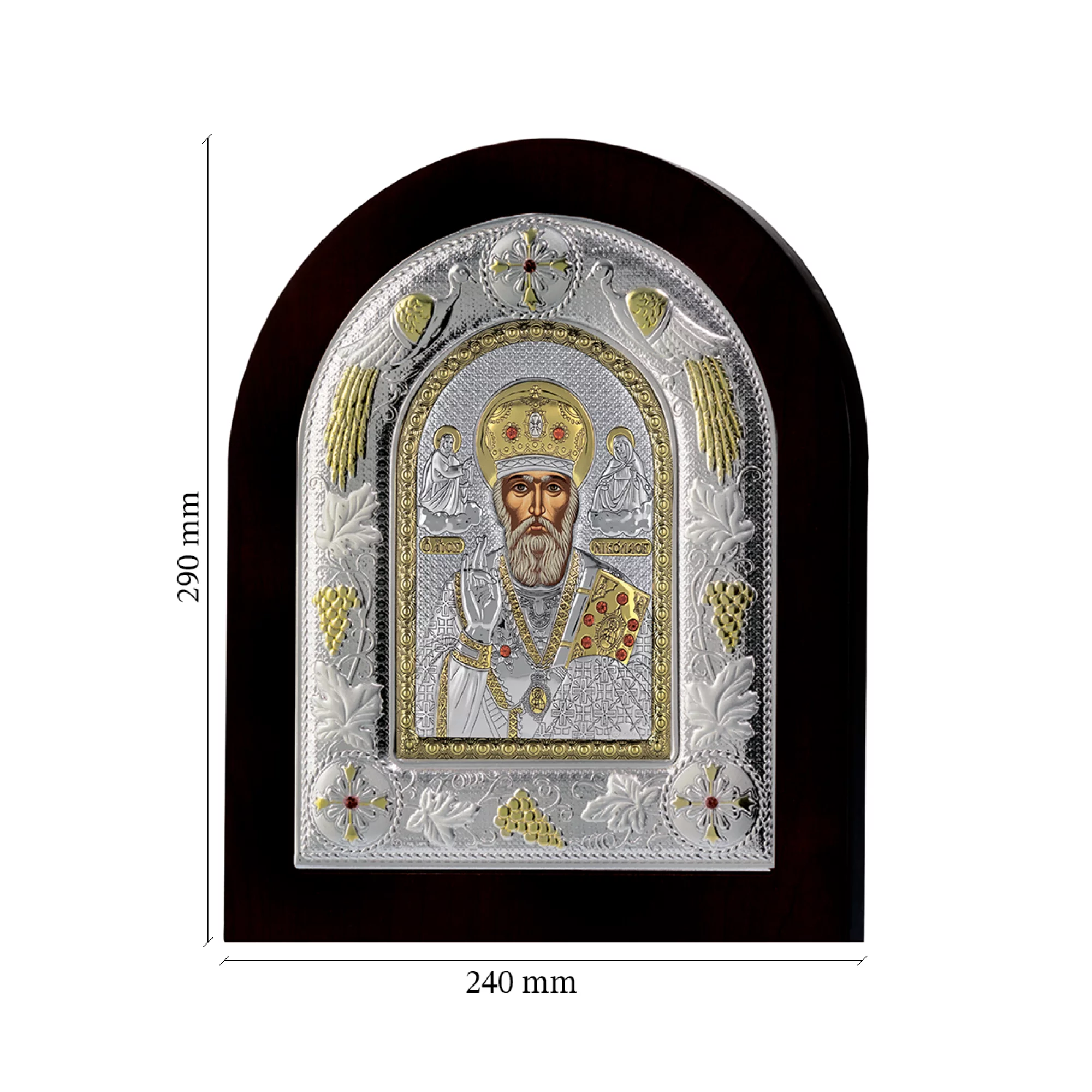 Икона Святой "Николай Чудотворец" 24x29 - 414369 – изображение 3