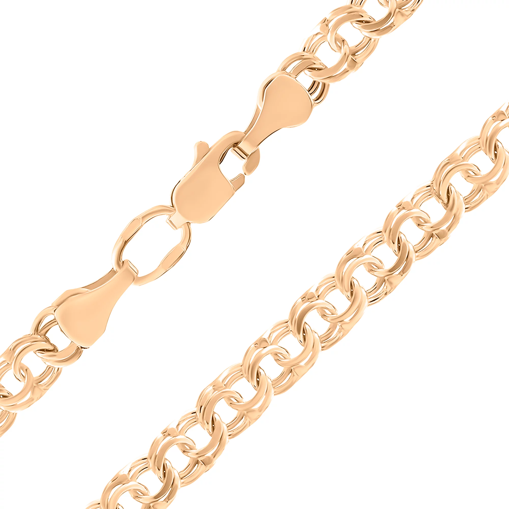 Золотий ланцюжок плетіння бісмарк - 1551301 – зображення 1