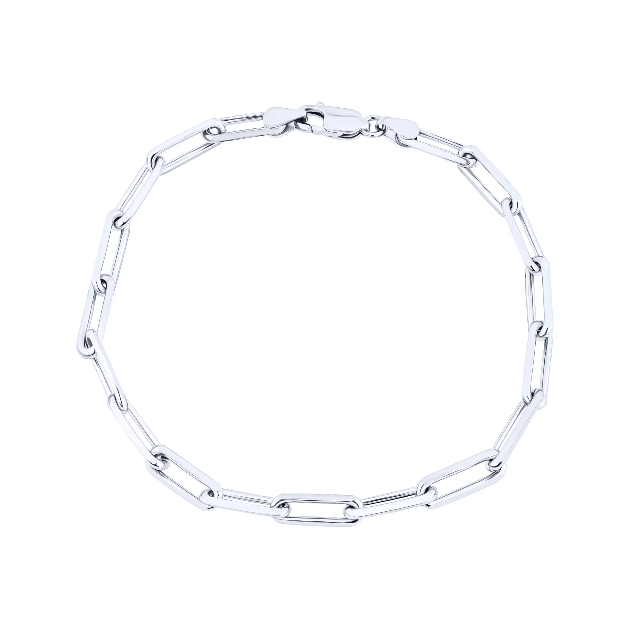 Серебряный браслет плетение якорь - 2167576 - 1