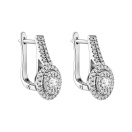 Серьги с бриллиантами в белом золоте - 2182692