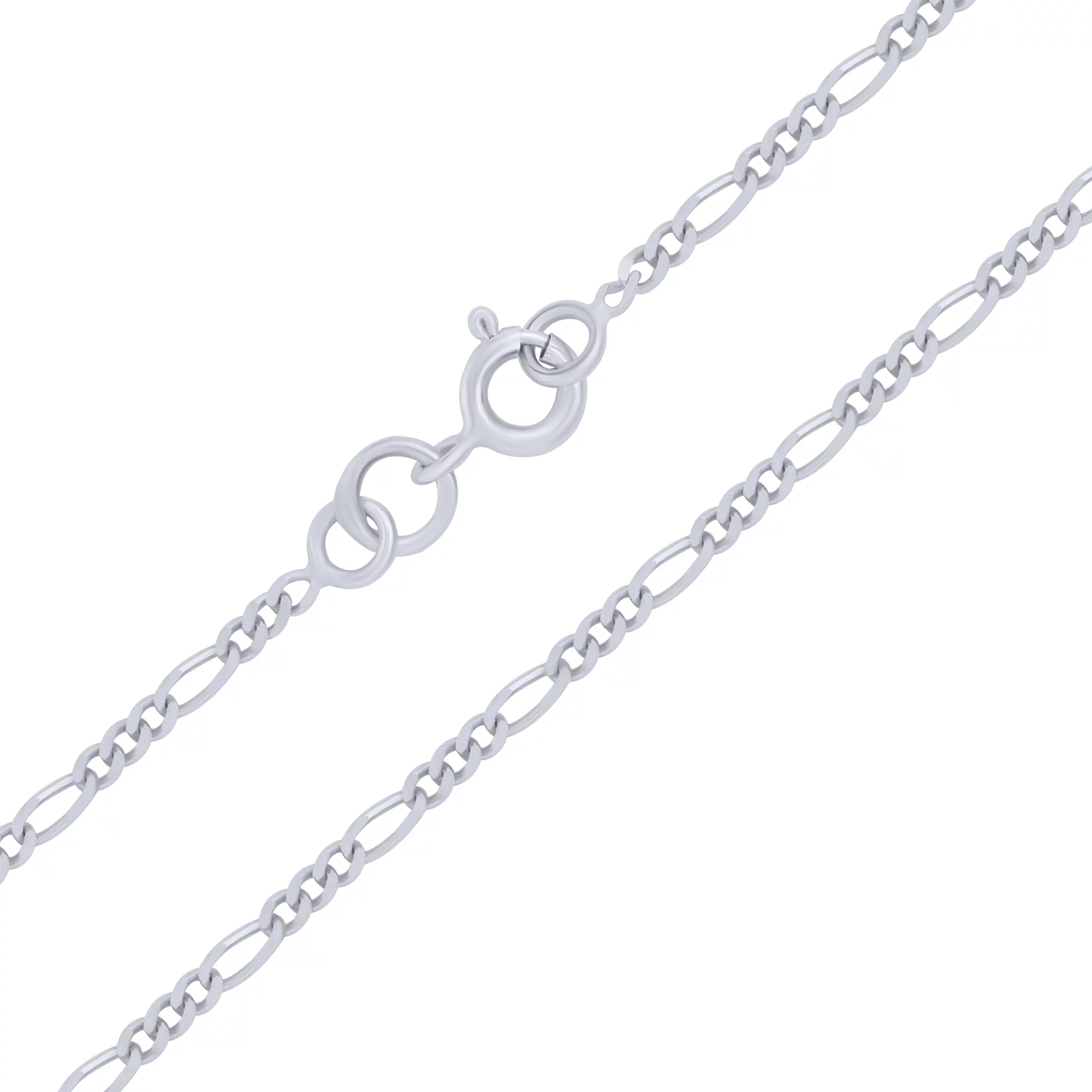 Серебряная цепочка плетение фигаро - 1685813 – изображение 1