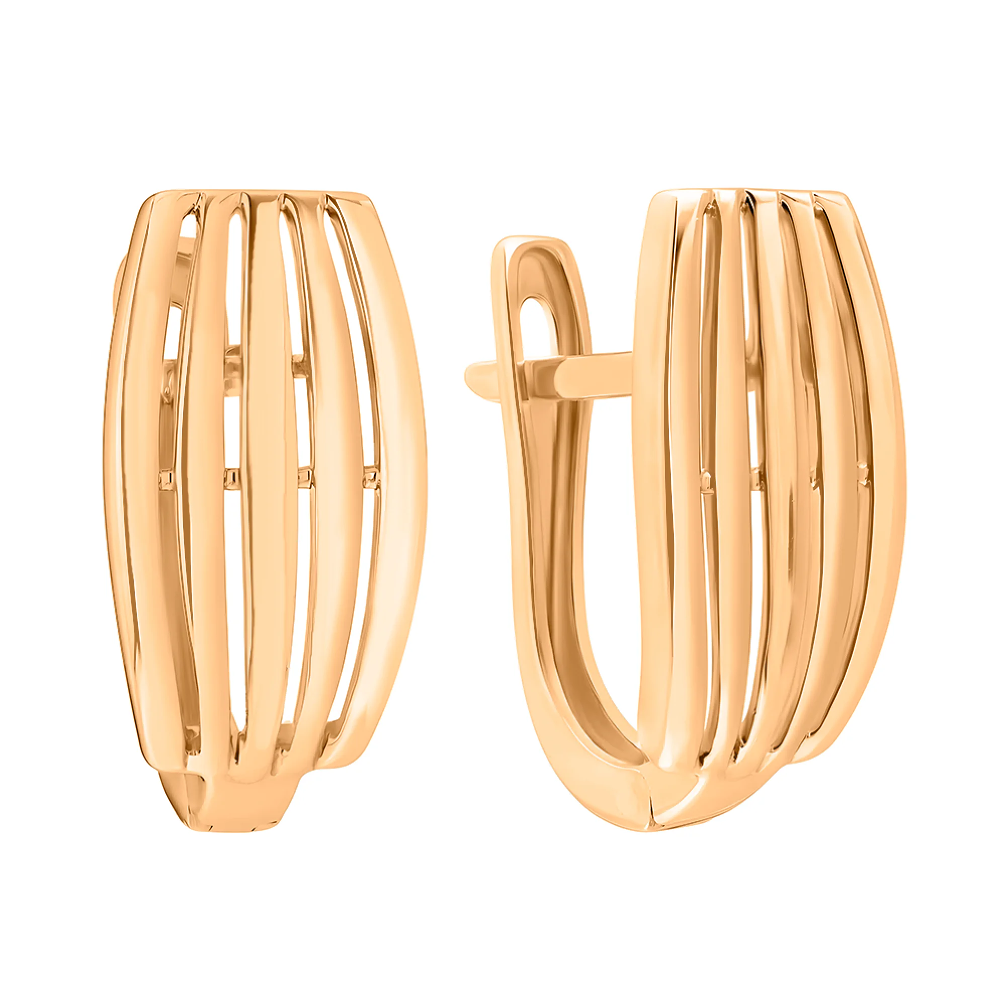 Сережки из красного золота - 966031 - 1