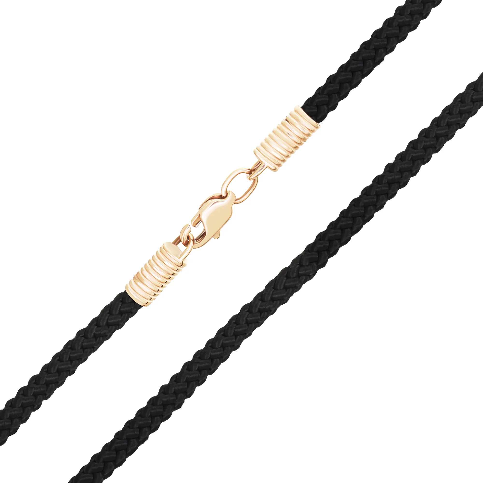 Шелковый шнурок с вставками из красного золота - 1715899 – изображение 1