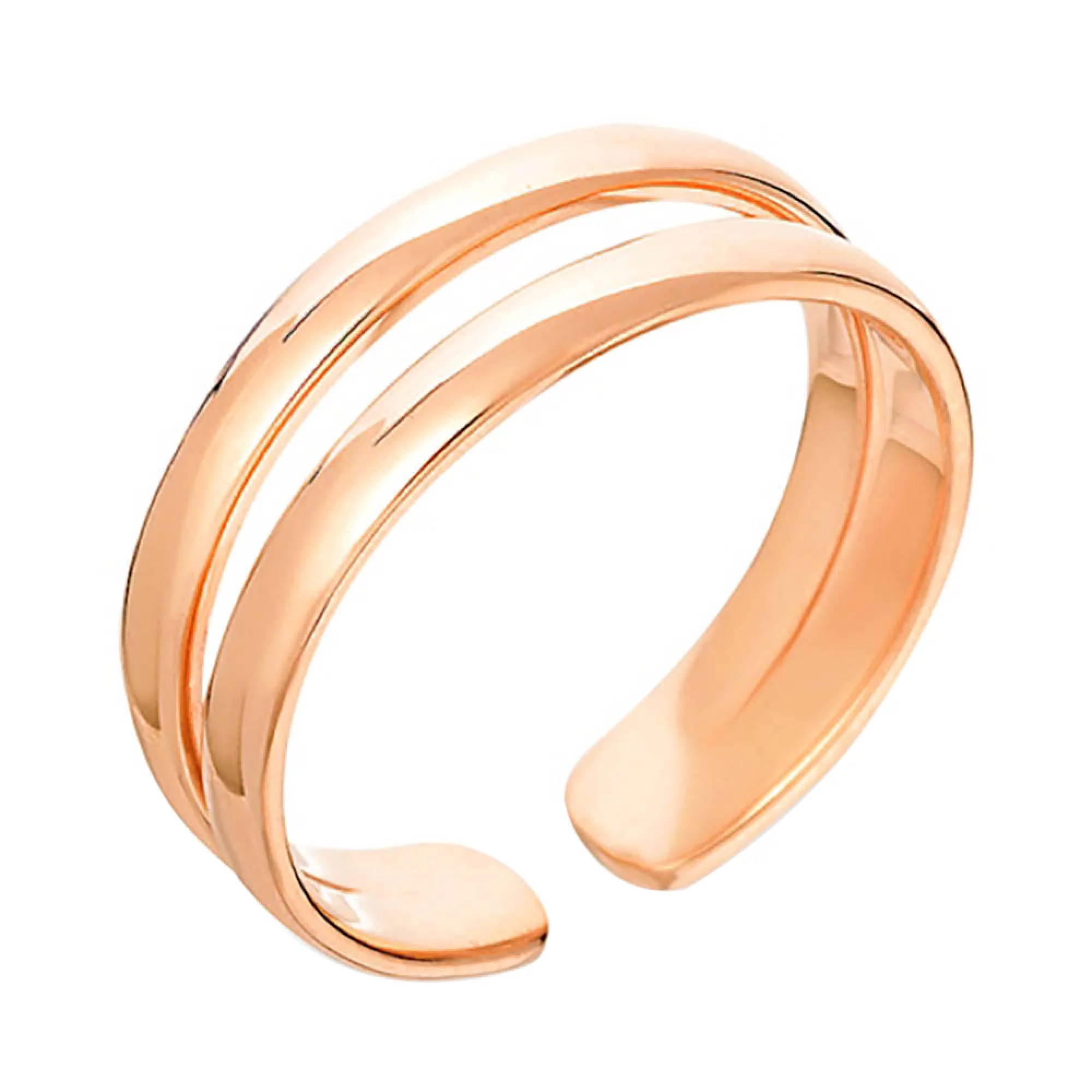 Фаланговое кольцо из красного золота - 1392061 – изображение 1