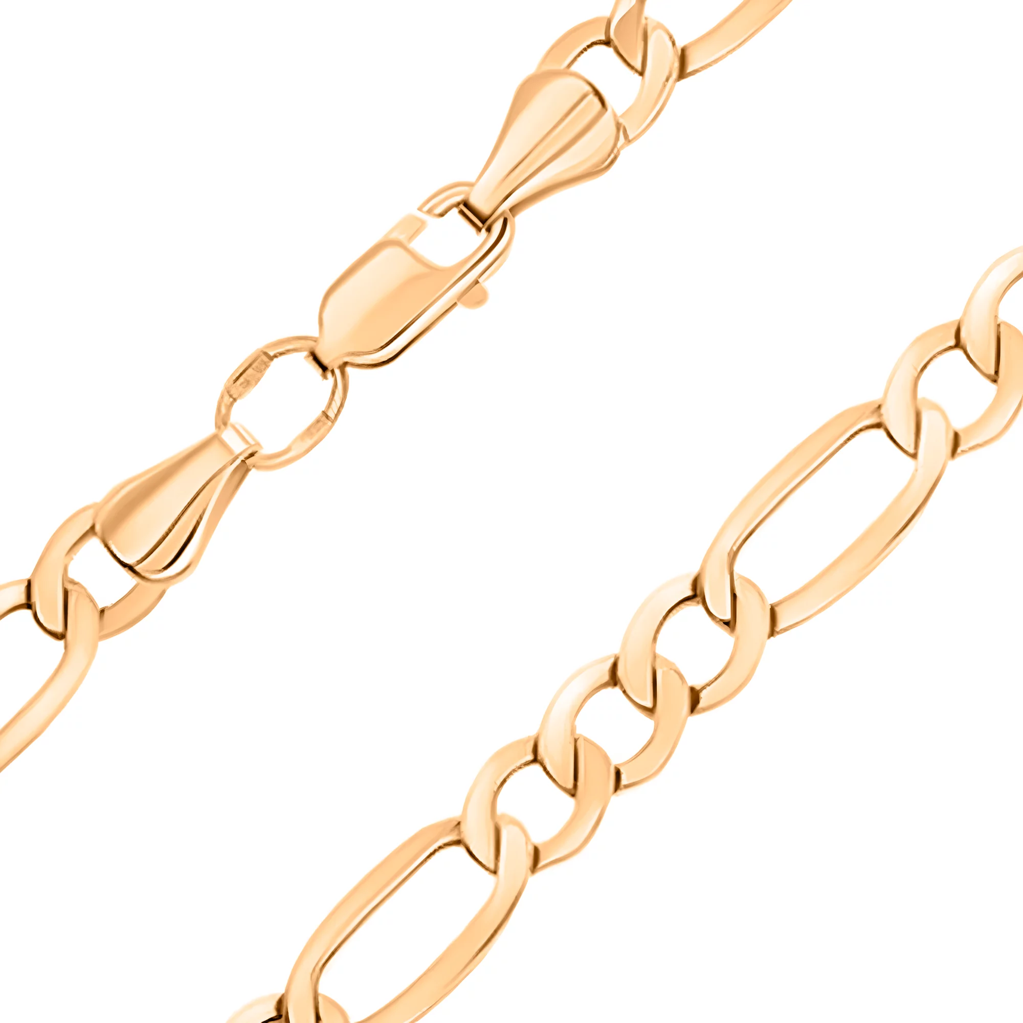 Золотий ланцюжок плетіння фігаро - 1618796 – зображення 1