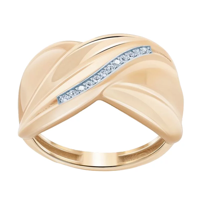 Золотое кольцо с фианитом. Артикул 700567-Рр: цена, отзывы, фото – купить в интернет-магазине AURUM