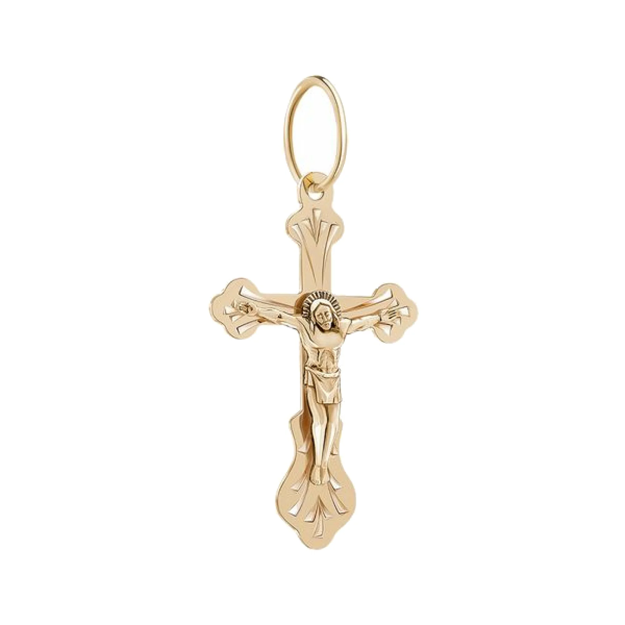 Крестик из красного золота - 367105 - 1