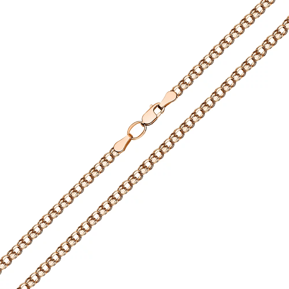 Цепочка из красного золота плетение Бисмарк. Артикул 300307: цена, отзывы, фото – купить в интернет-магазине AURUM