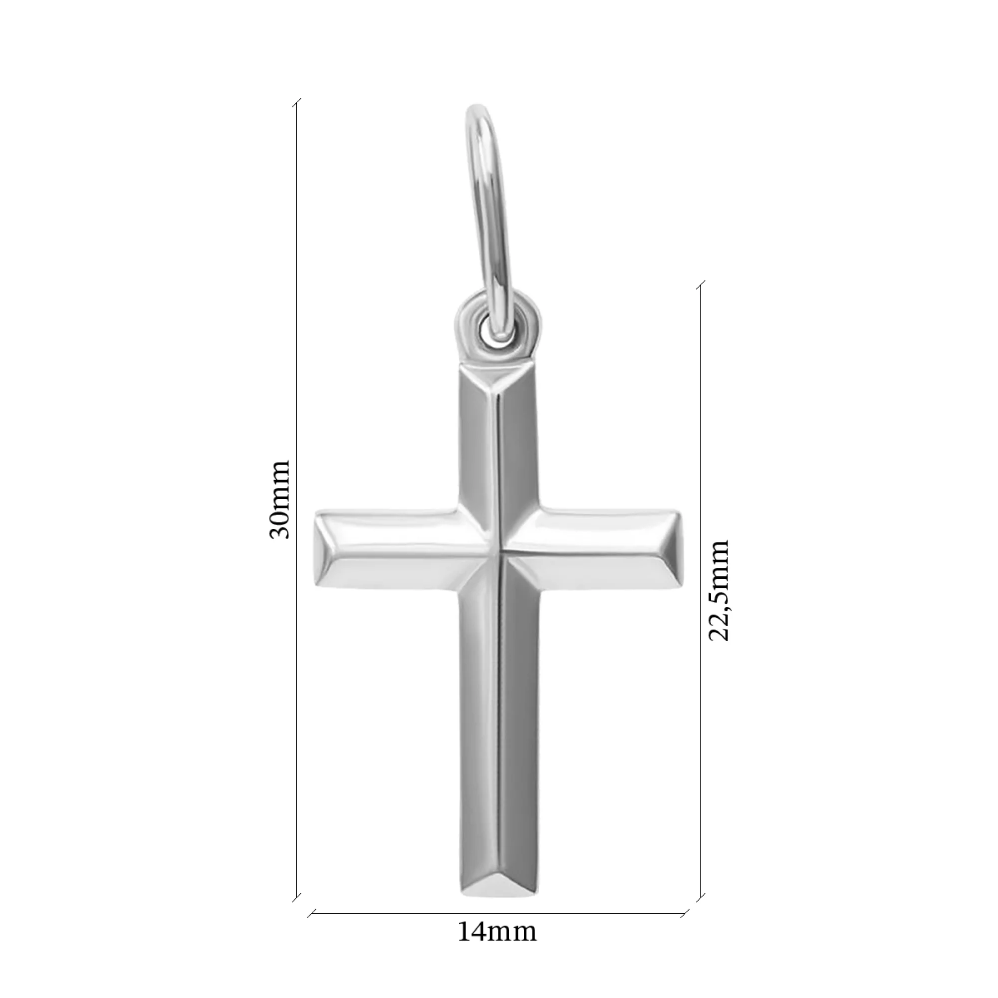 Крестик серебряный - 451579 – изображение 2