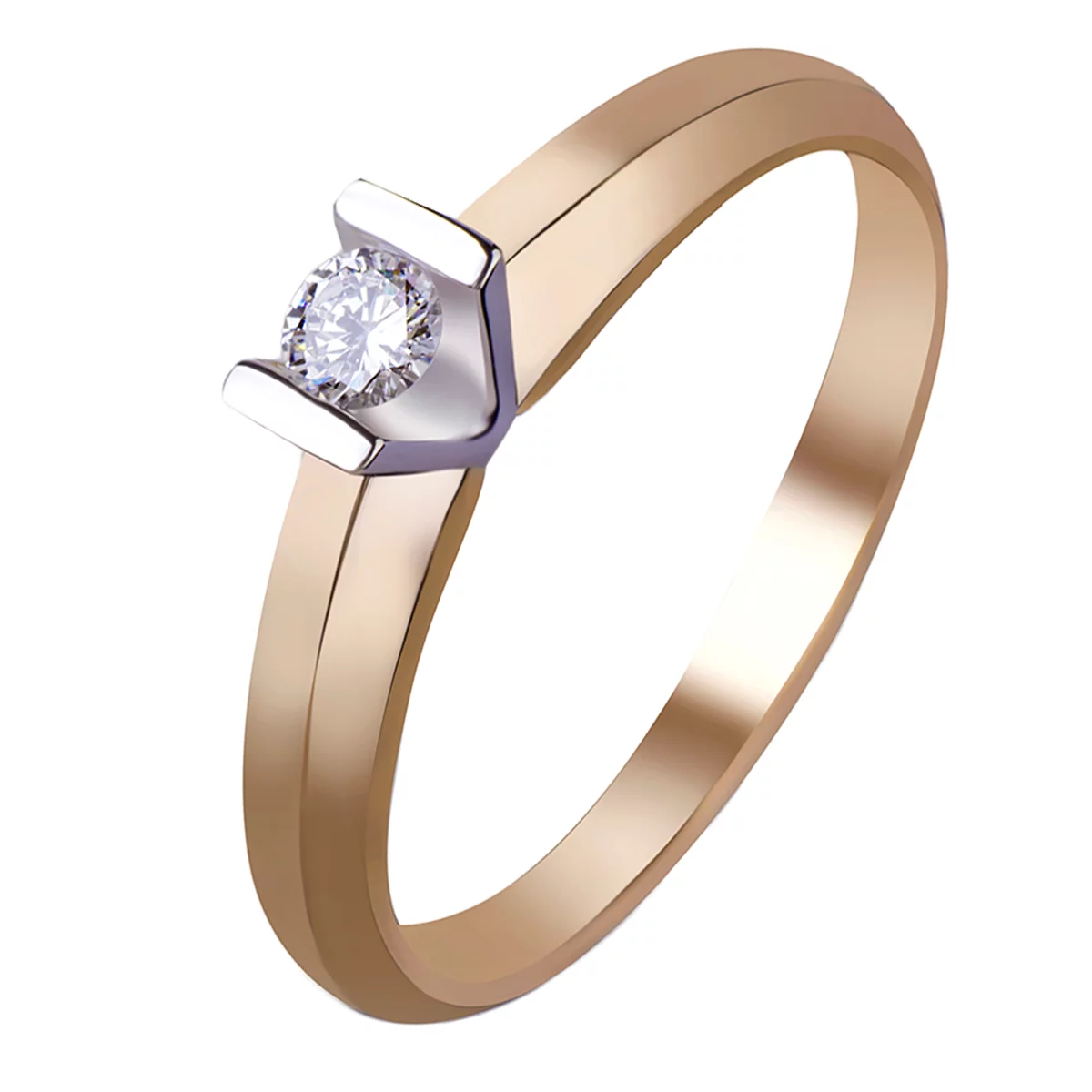 Золотое кольцо с бриллиантом. Артикул 1017: цена, отзывы, фото – купить в интернет-магазине AURUM