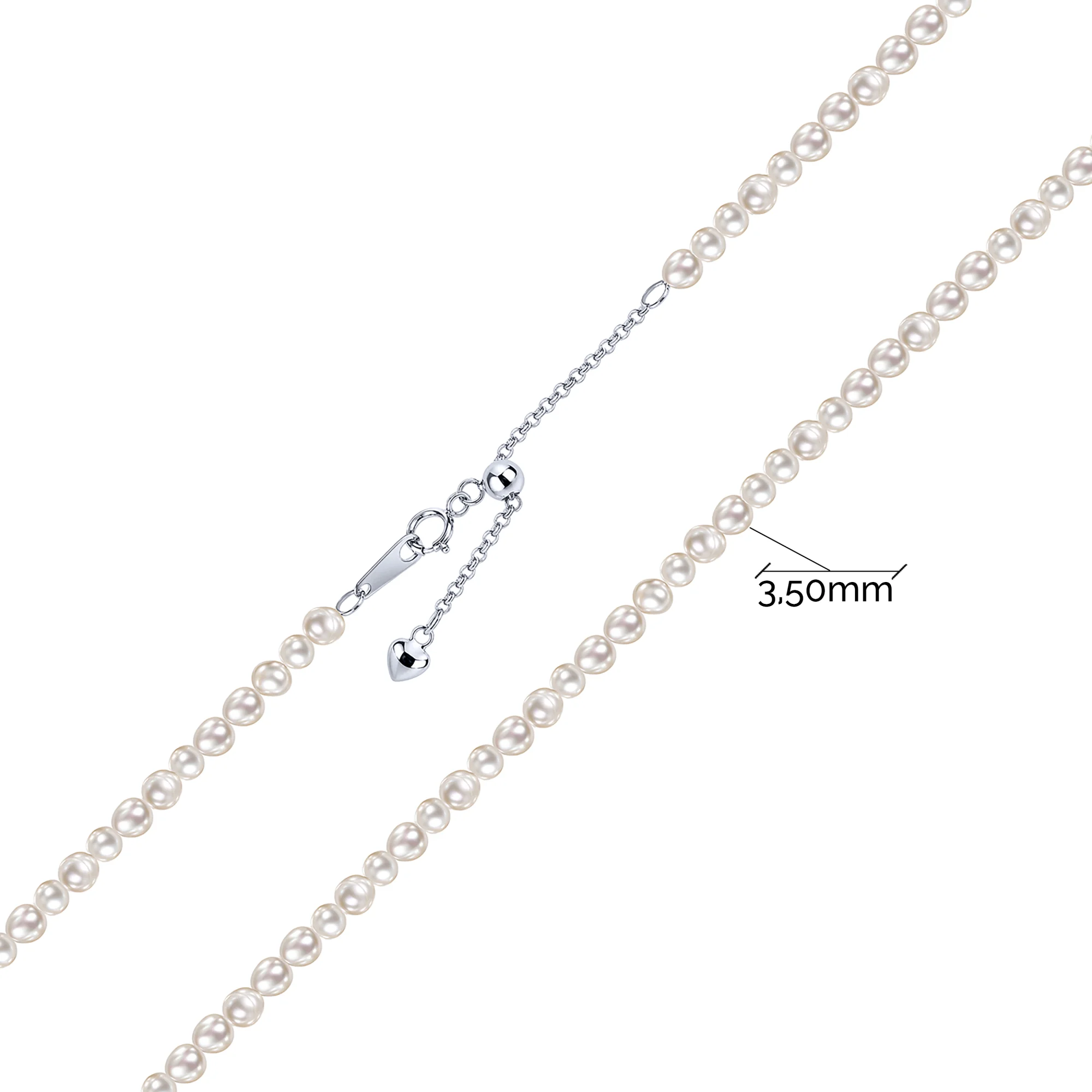 Колье из серебра с жемчугом - 2294629 - 3