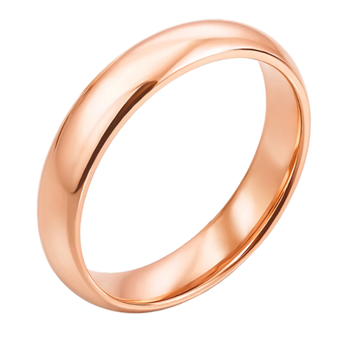 Обручальное кольцо классическое Комфорт из красного золота. Артикул 10171: цена, отзывы, фото – купить в интернет-магазине AURUM