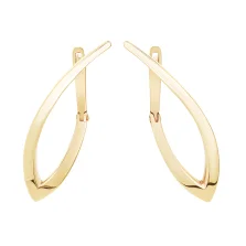 Серьги "Завитки" в красном золоте - 1628501