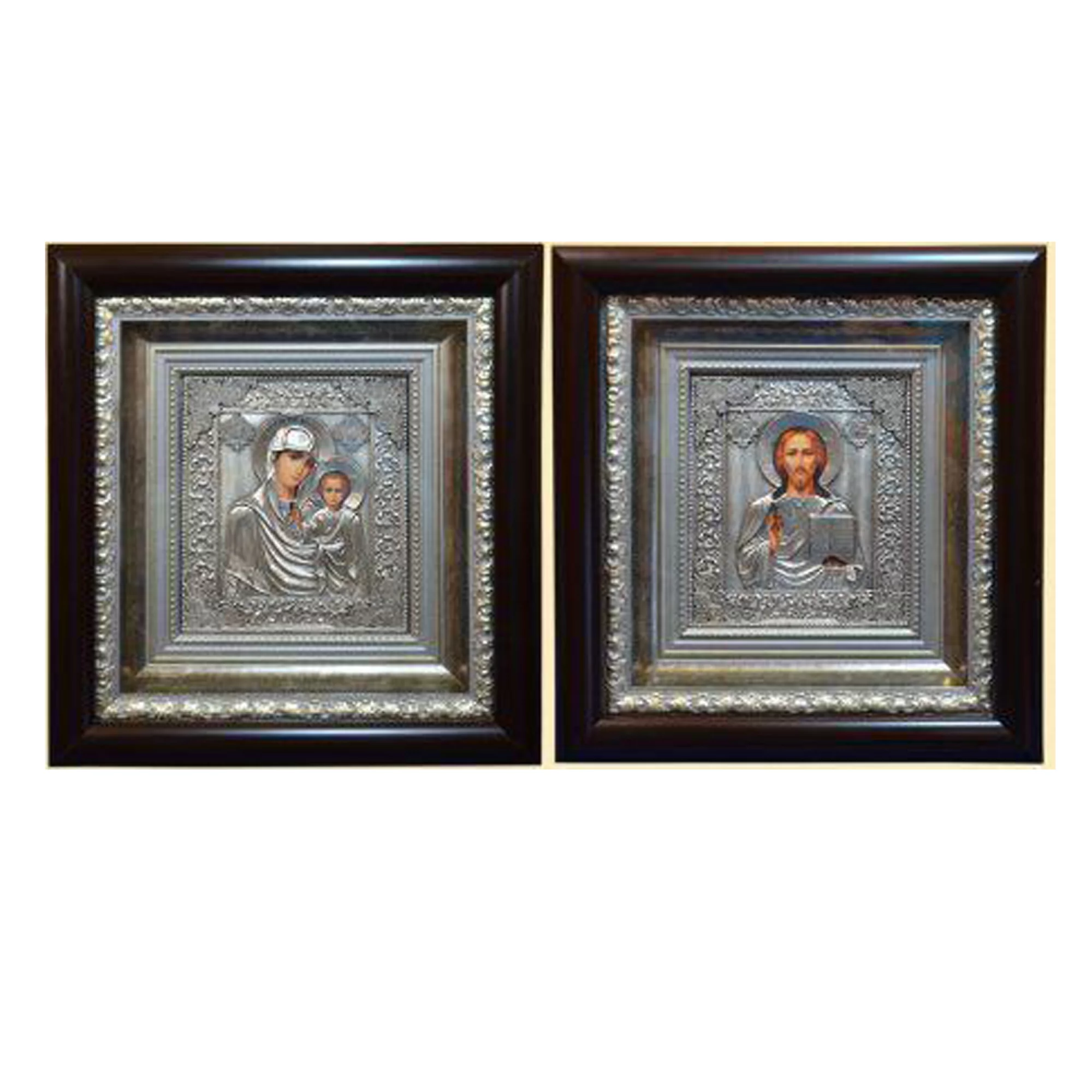 Венчальная пара икона "Спаситель и Богородица" - 1573172 – изображение 1