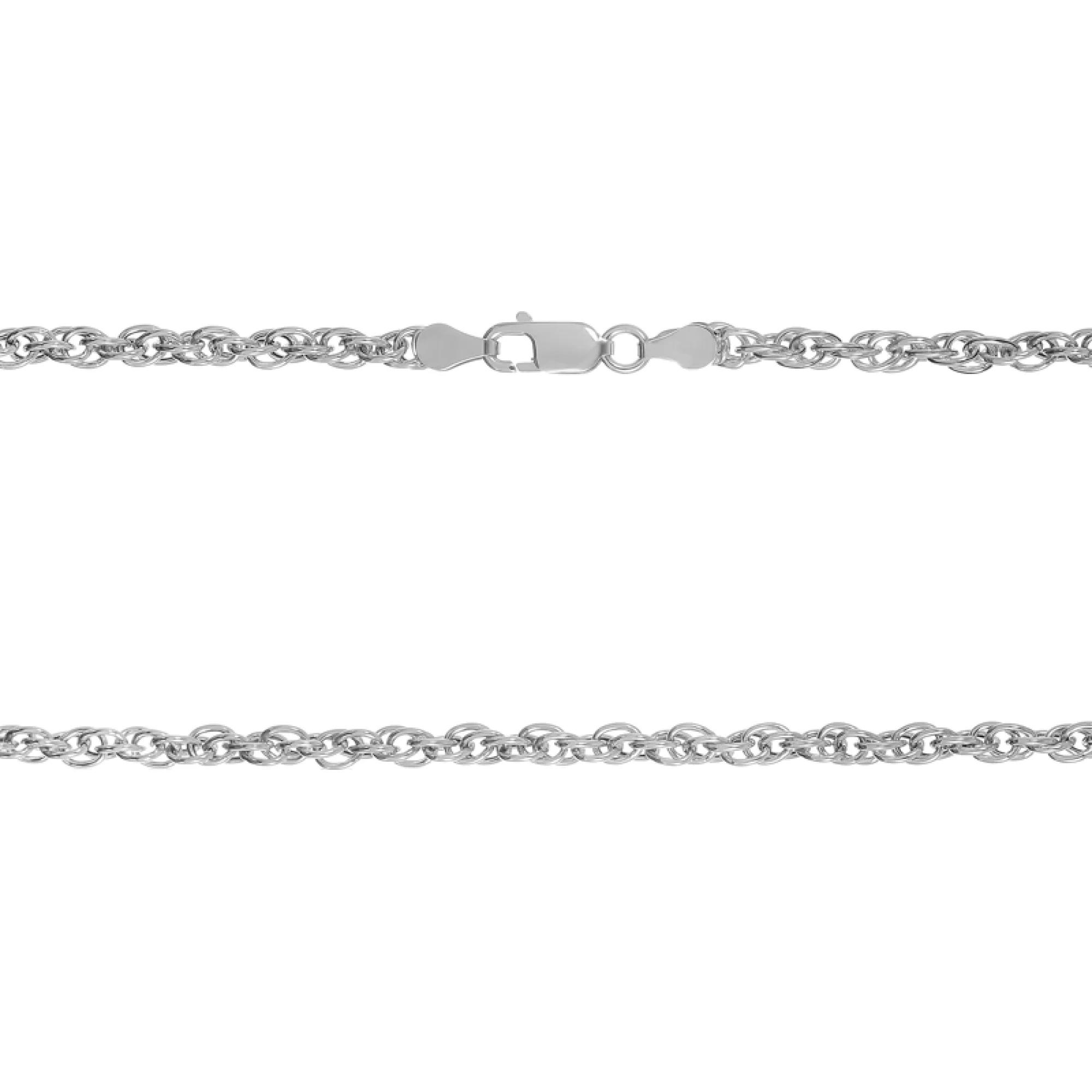 Срібний ланцюг з плетінням Сінгапур - 686766 – зображення 1