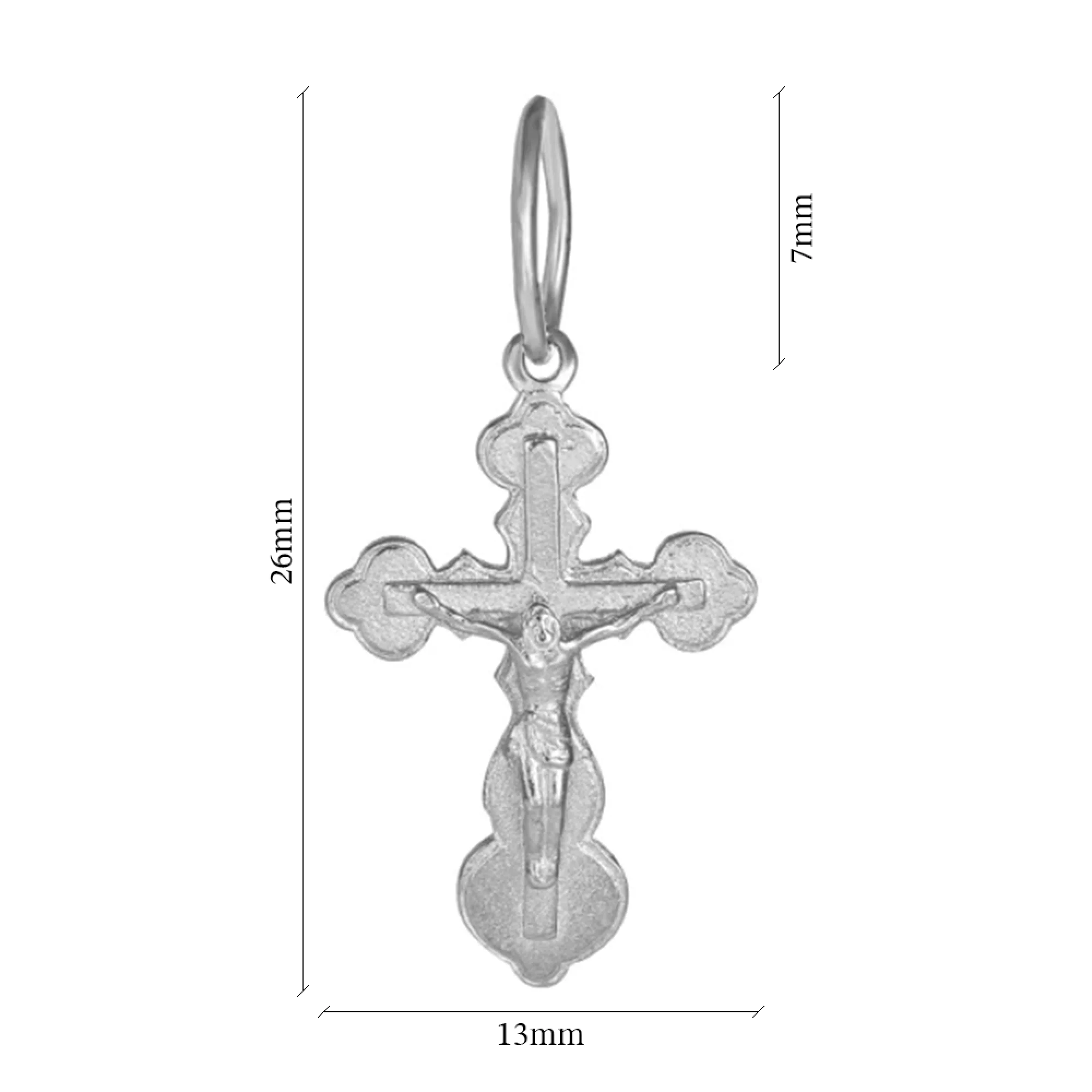 Хрестик зі срібла - 1349862 – зображення 2