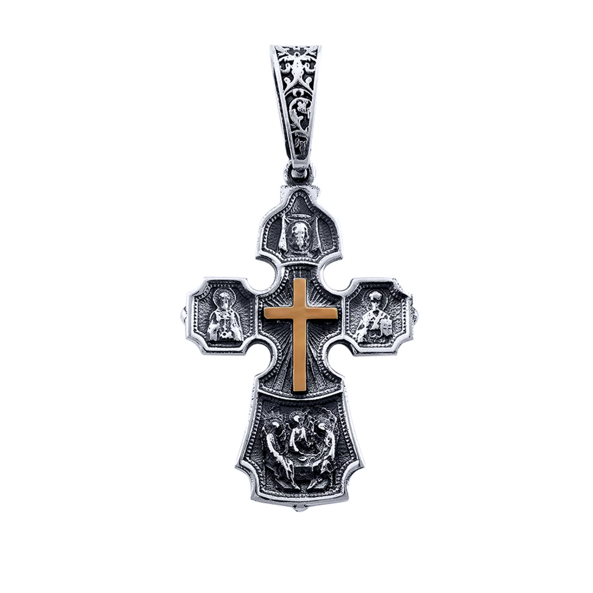Православный серебряный крест - 1609397 – изображение 1
