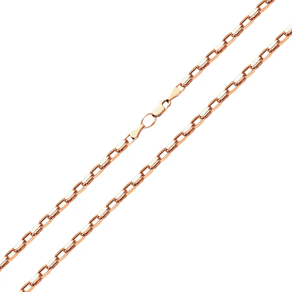 Цепочка из красного золота Якорное плетение. Артикул 307008: цена, отзывы, фото – купить в интернет-магазине AURUM