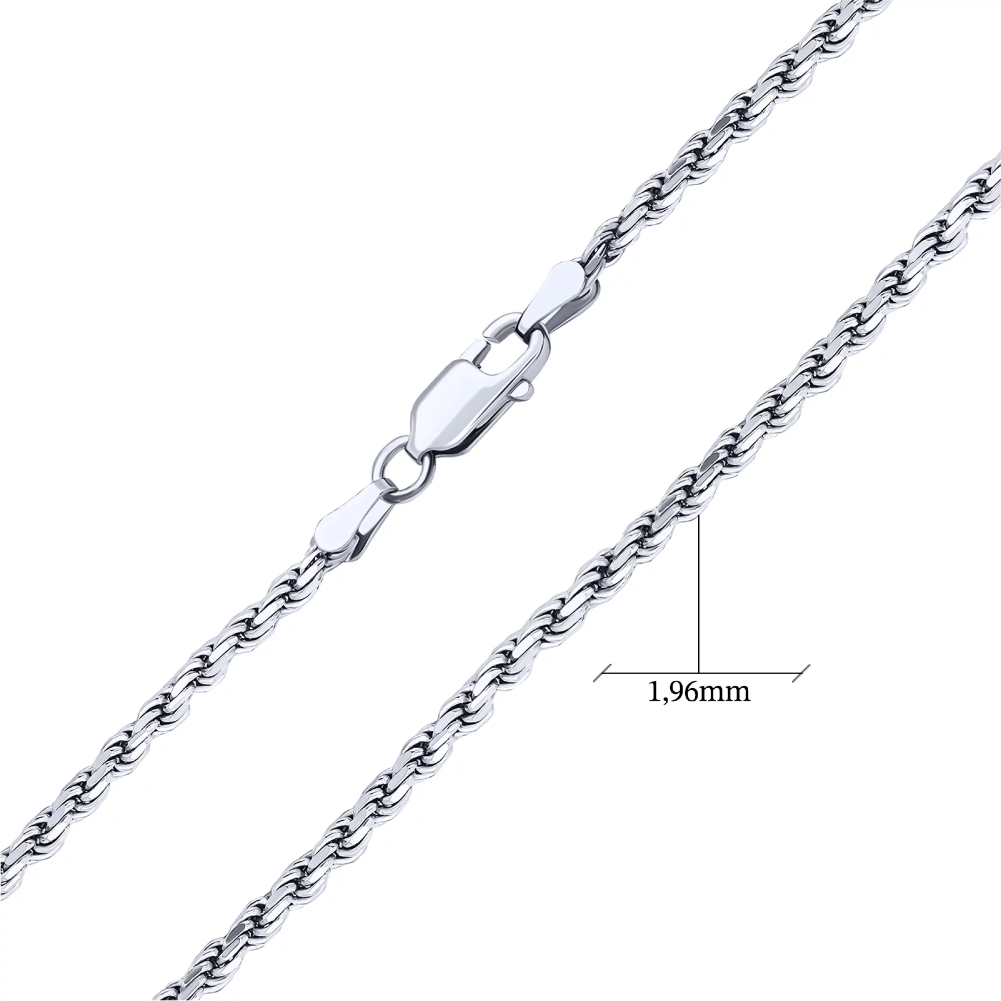 Браслет срібний плетіння джгут - 1644547 – зображення 3
