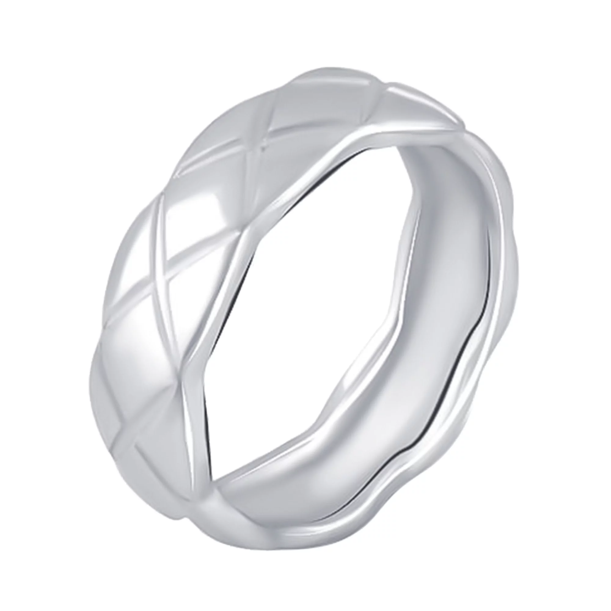 Серебряное кольцо с узором - 1469568 – изображение 1
