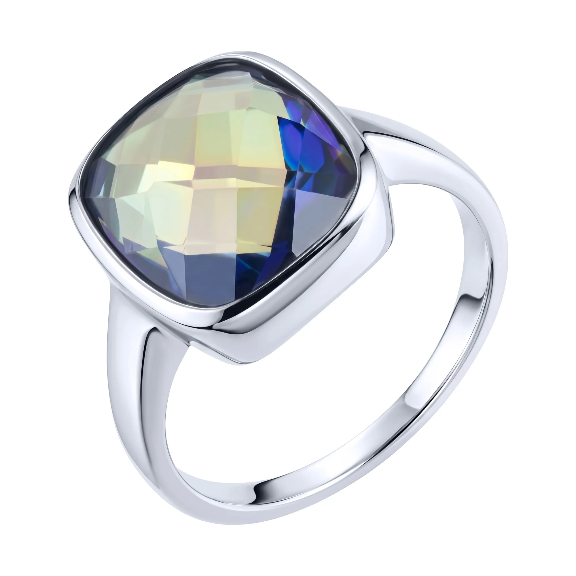 Серебряное кольцо с топазом мистик - 2287207 - 2