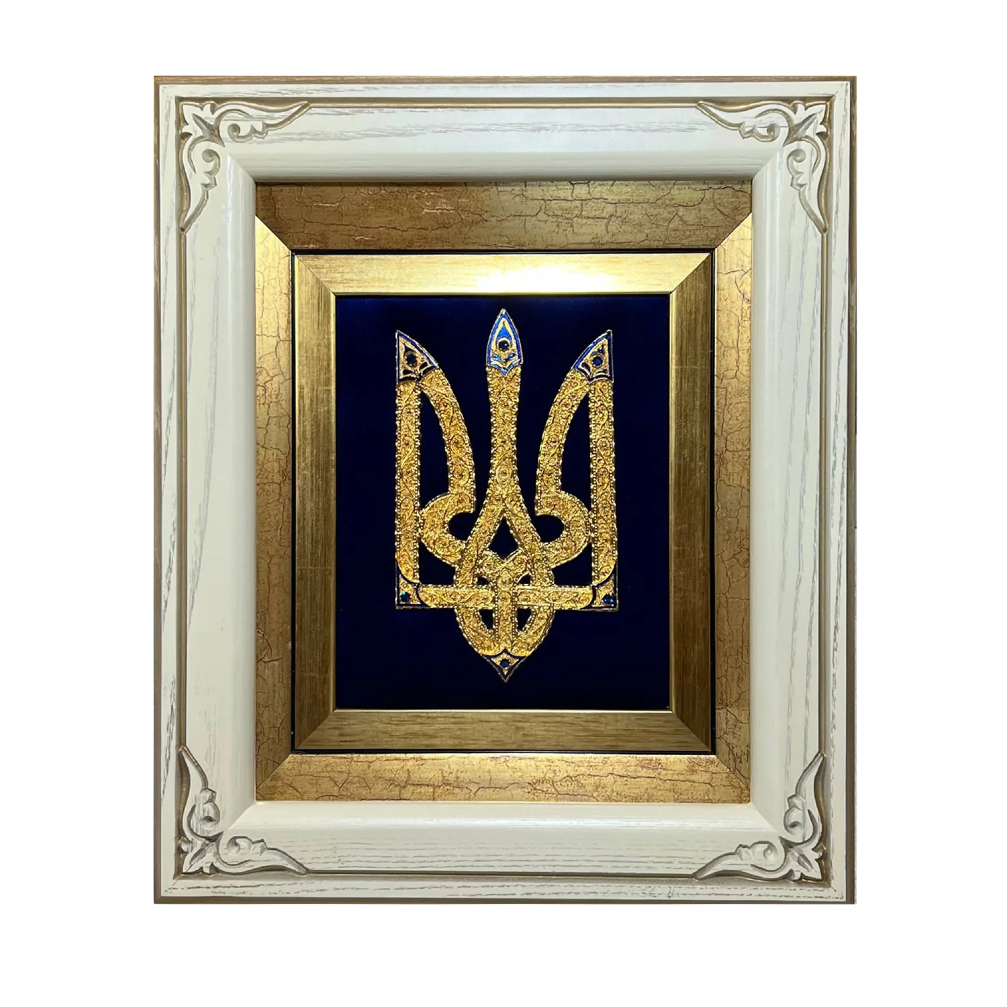 Колаж з позолотою "Тризуб" - 1573283 - 1
