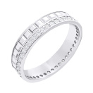 Серебряное кольцо с фианитами - 1549900