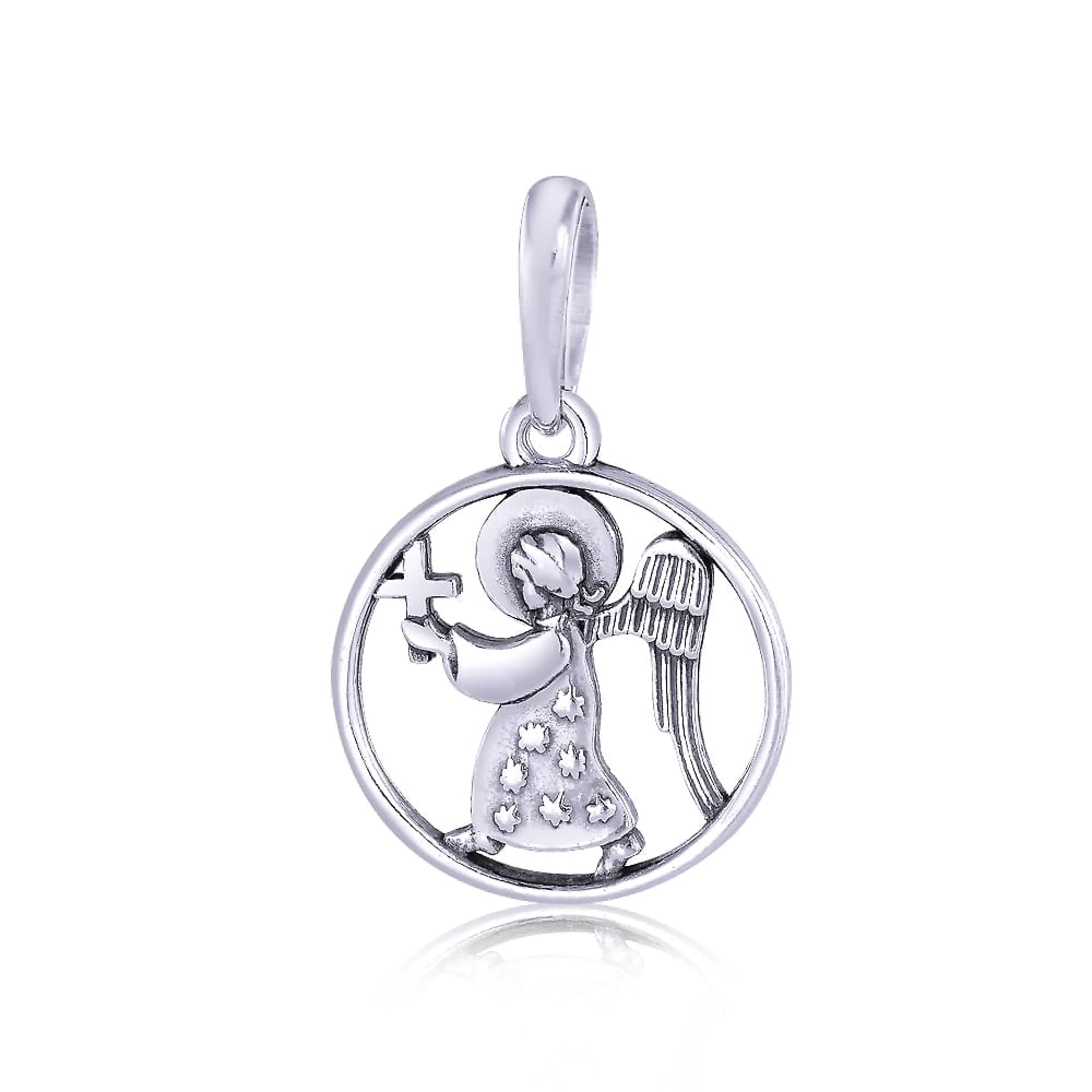 Серебряный подвес Ангел - 416554 - 1
