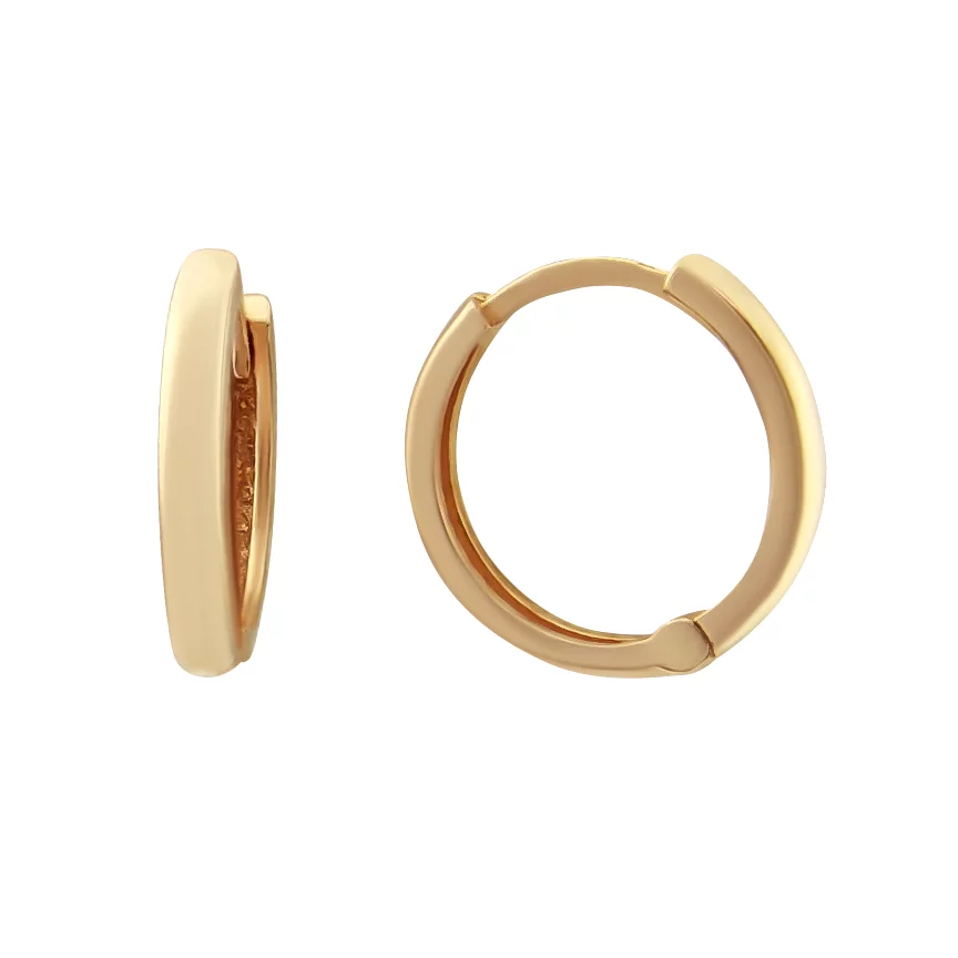 Сережки-кольца из красного золота. Артикул 2006086101: цена, отзывы, фото – купить в интернет-магазине AURUM