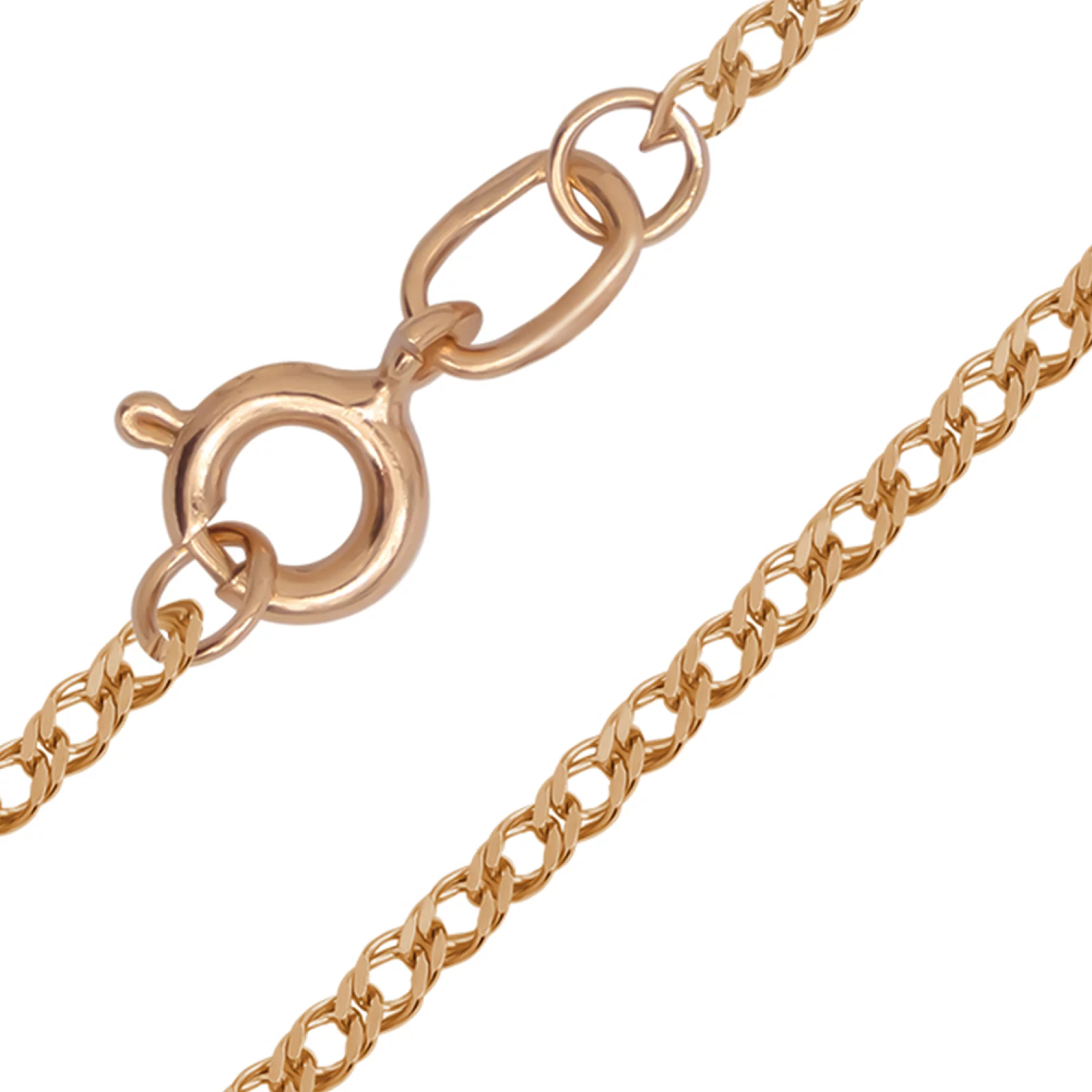 Золотая цепочка с плетением рэмбо - 649007 – изображение 1