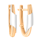 Сережки из комбинированного золота - 960342