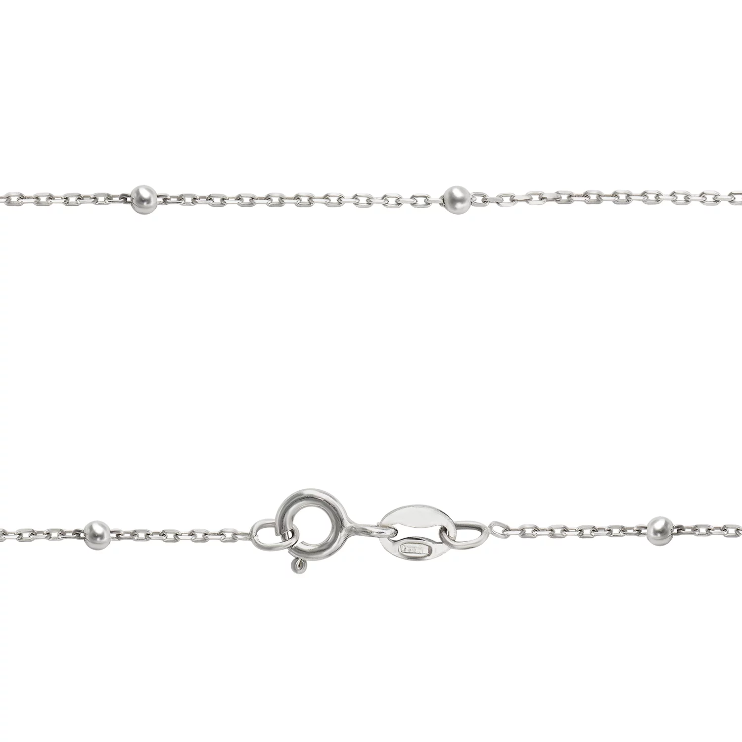 Срібний ланцюг з кульками плетінням Якір. Артикул 7508/226Р1/35: ціна, відгуки, фото – купити в інтернет-магазині AURUM