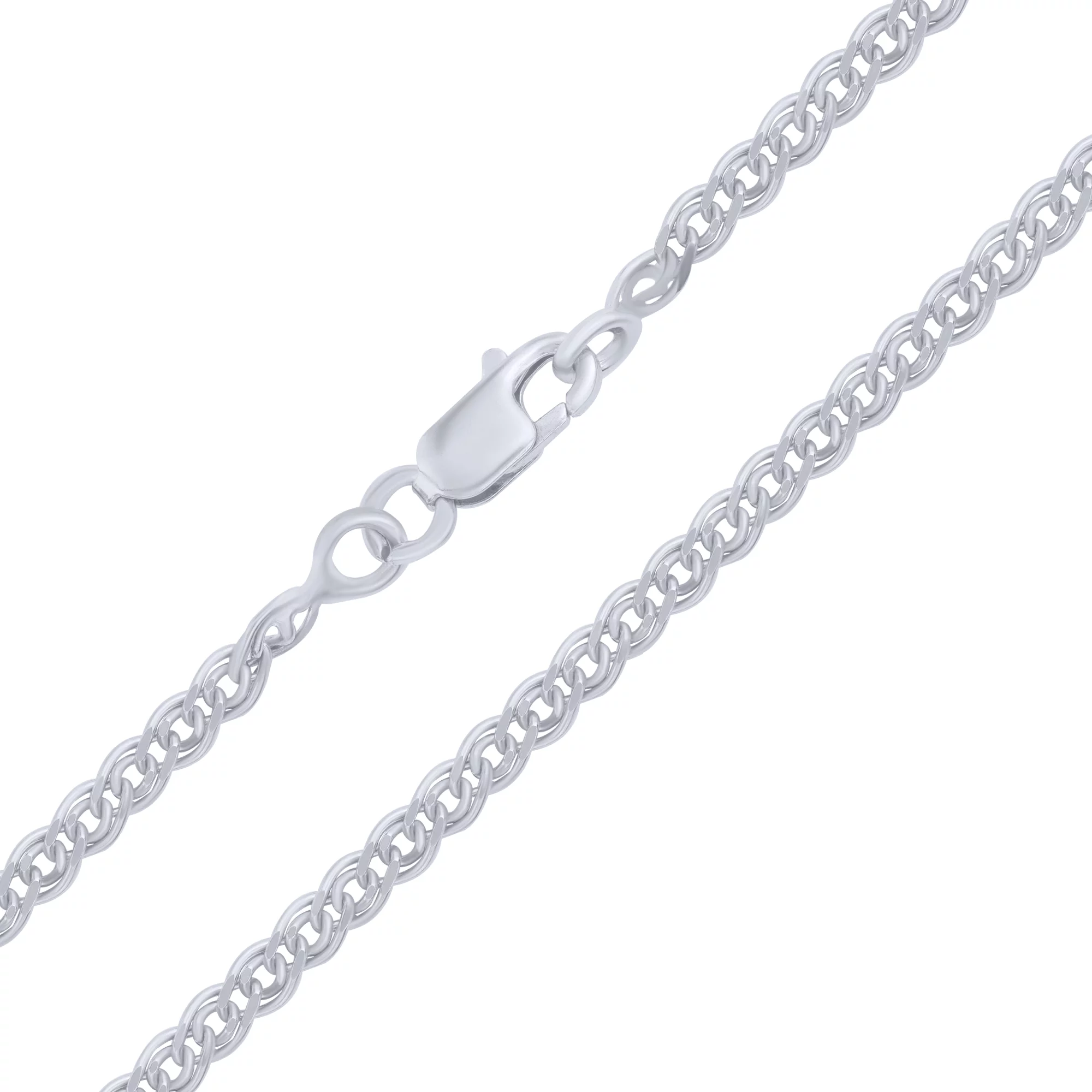 Ланцюжок у плетінні мона ліза срібний - 1674089 – зображення 1