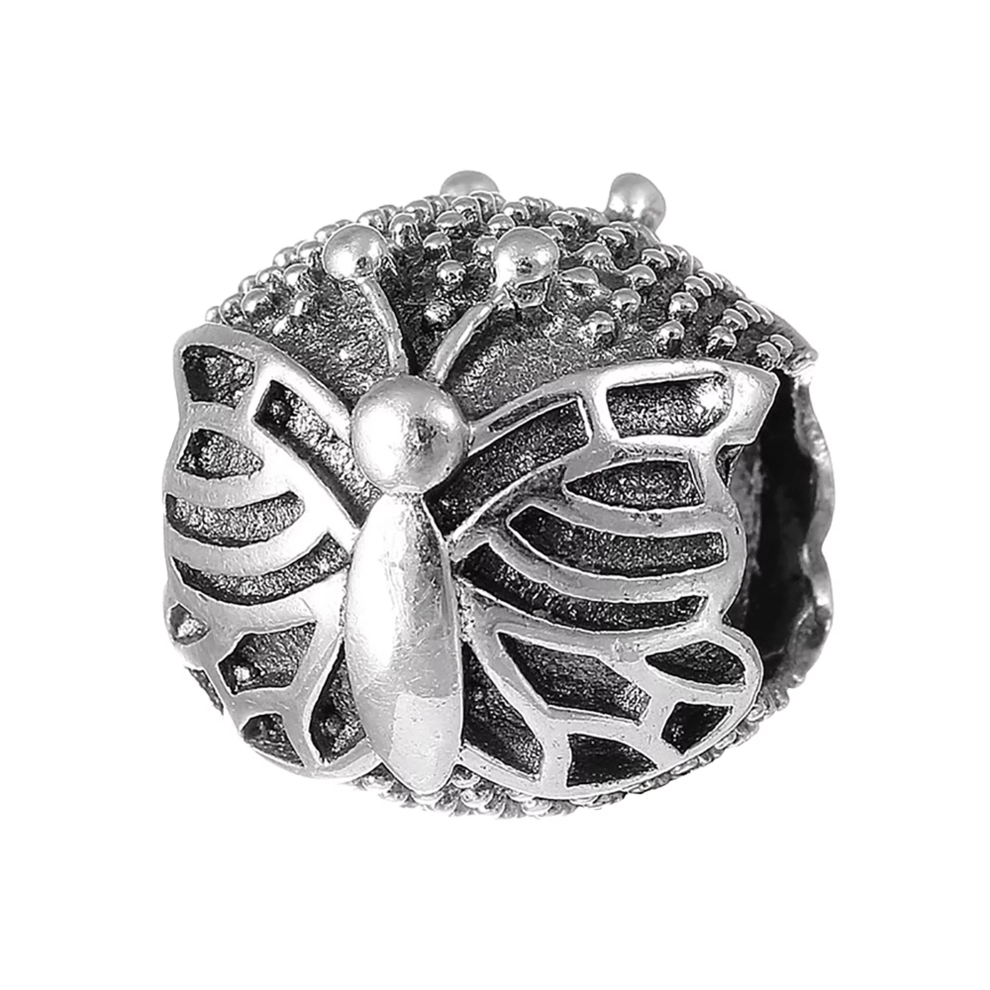 Шарм из серебра Бабочка - 1071862 – изображение 1