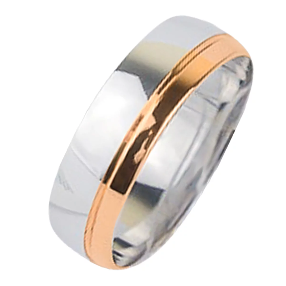 Обручальное кольцо из комбинированного золота Классическое. Артикул 6073: цена, отзывы, фото – купить в интернет-магазине AURUM